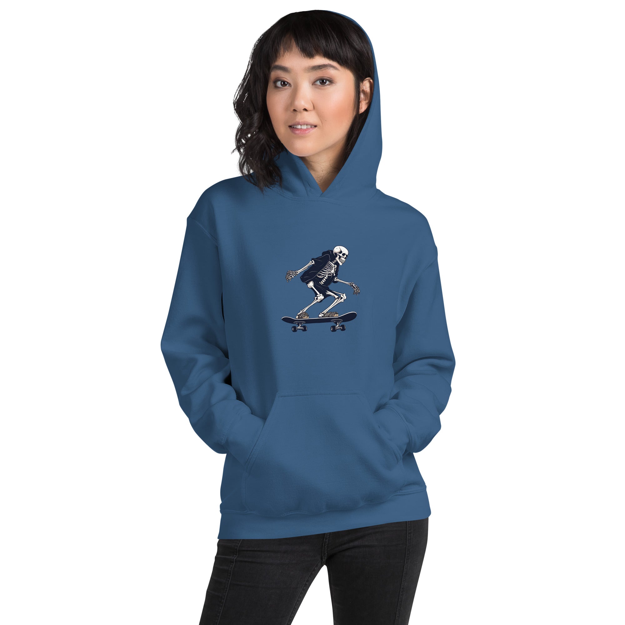 Skateboarding Skeleton Women's Hoodie