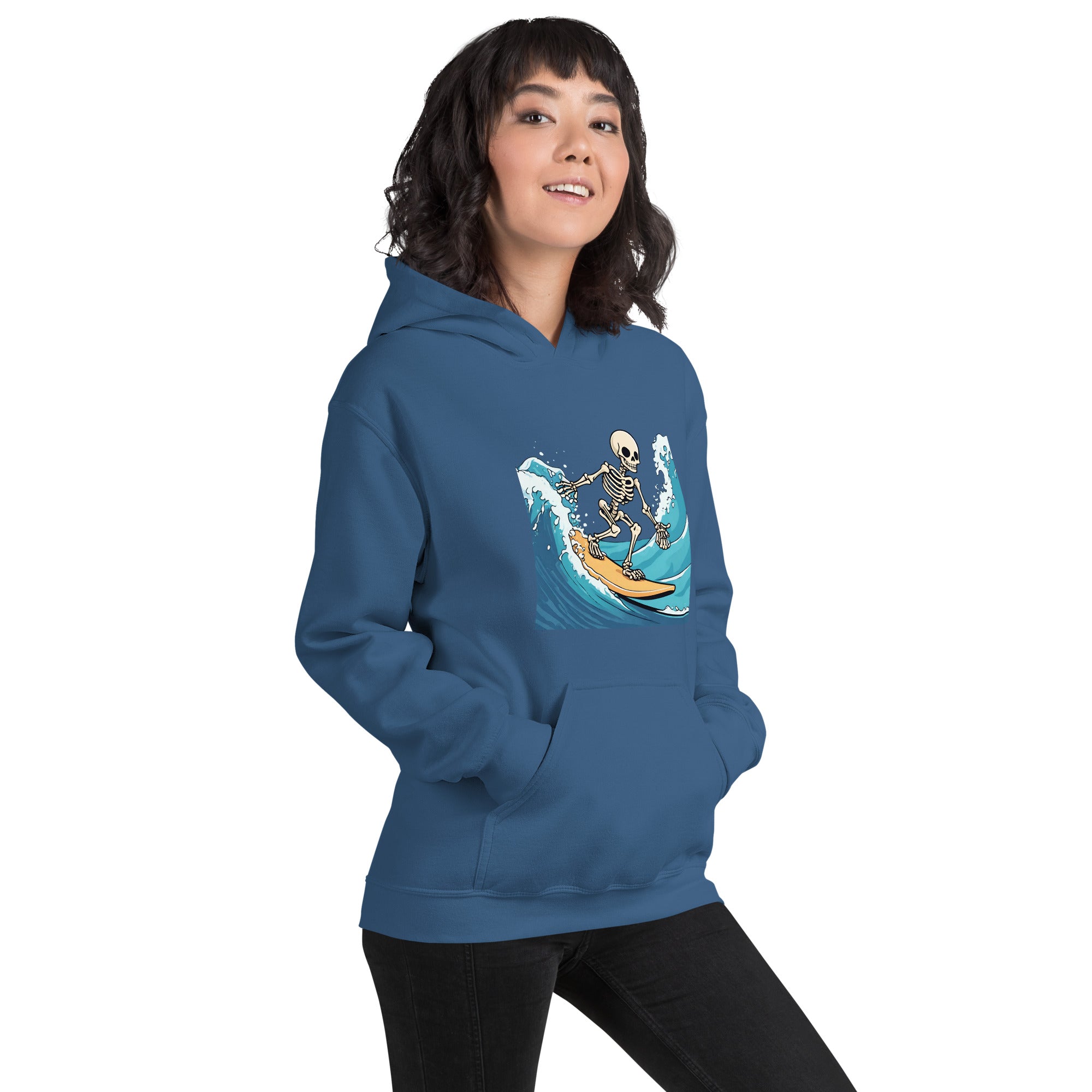 Surfing Skeleton Women's Hoodie