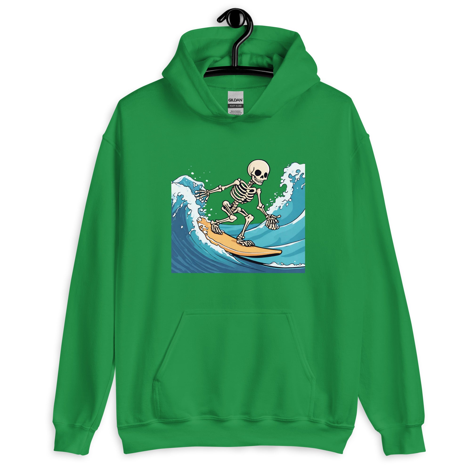 Surfing Skeleton Men's Hoodie