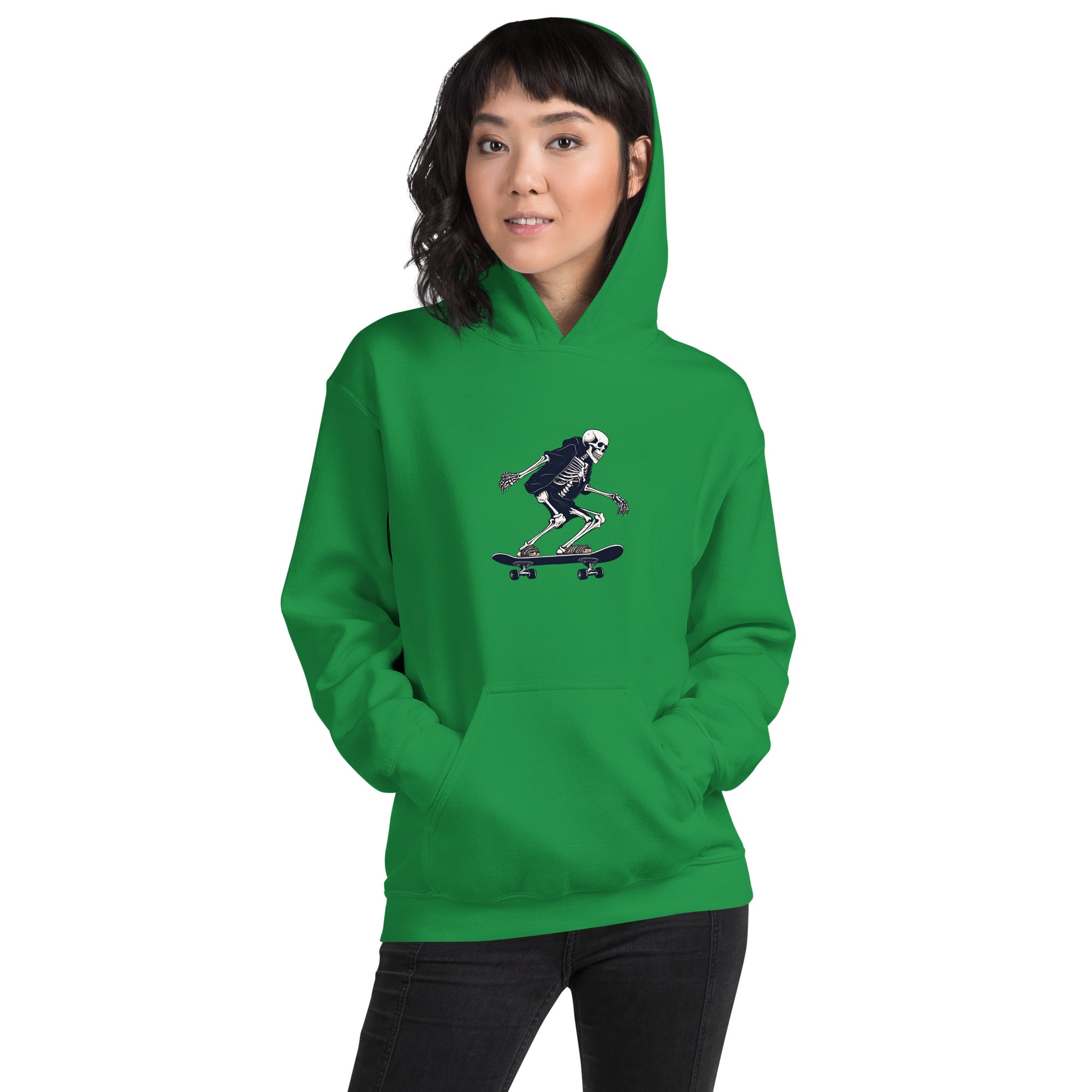 Skateboarding Skeleton Women's Hoodie