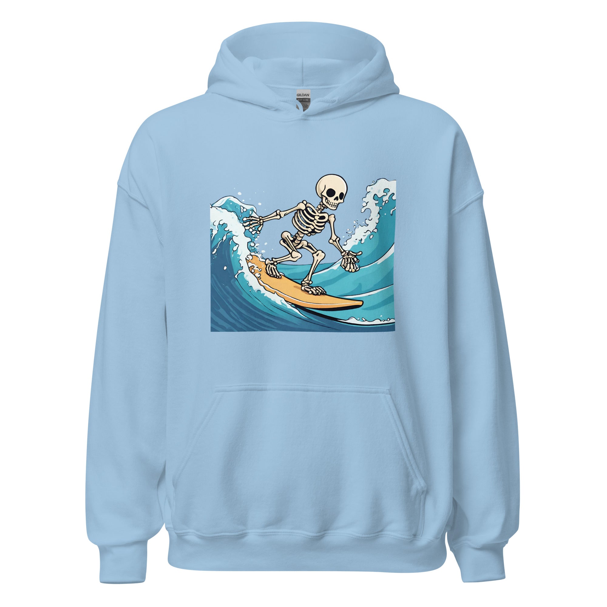 Surfing Skeleton Men's Hoodie