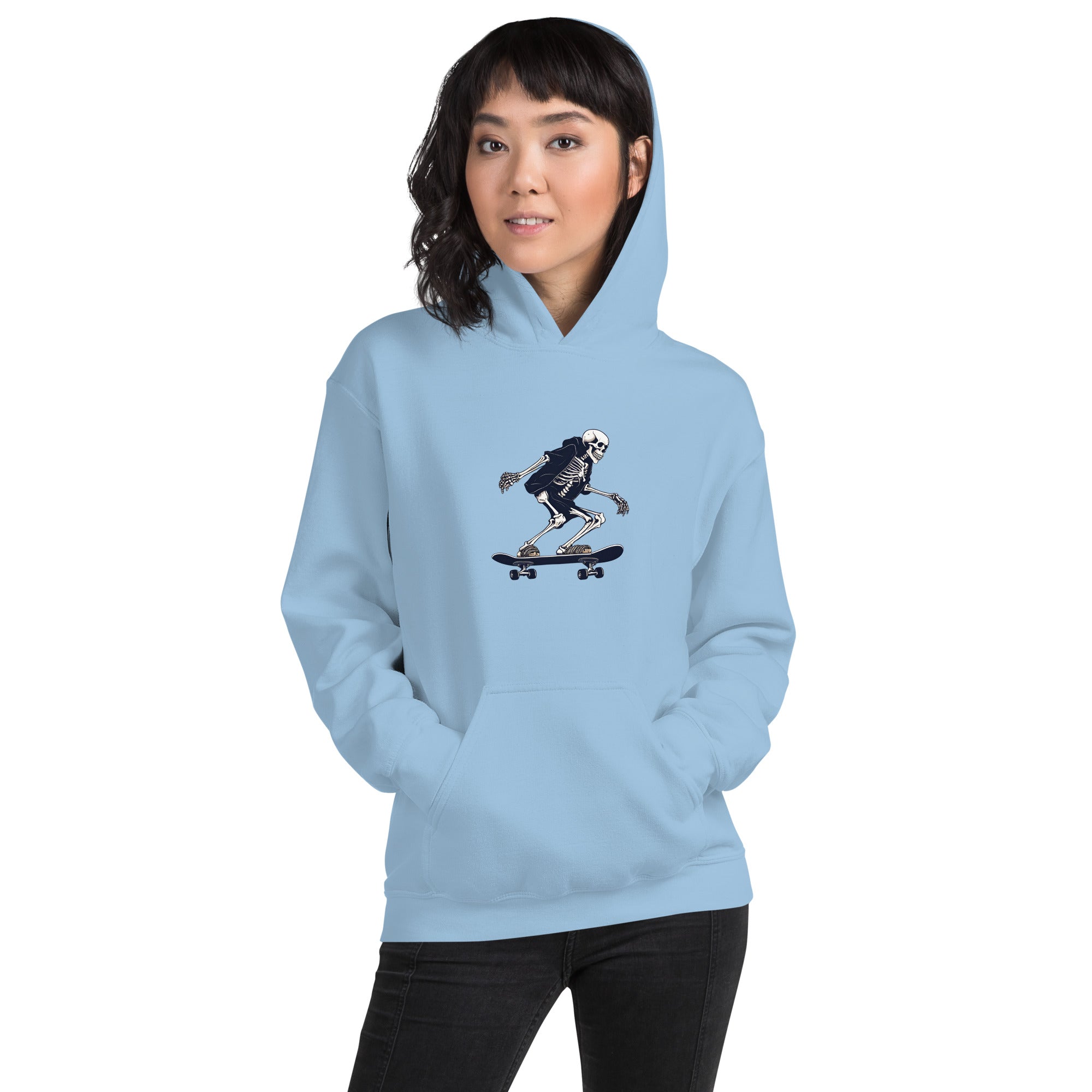 Skateboarding Skeleton Women's Hoodie