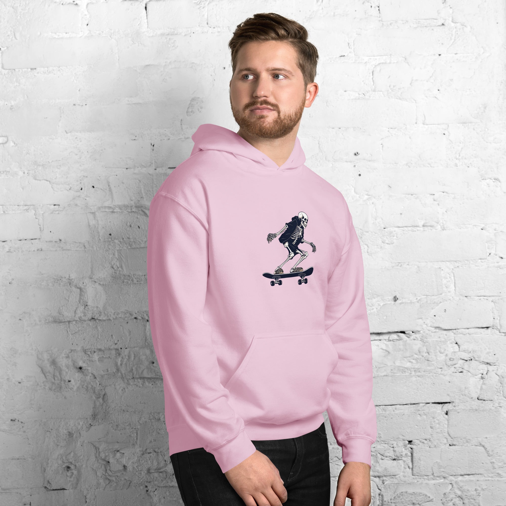 Skateboarding Skeleton Men's Hoodie