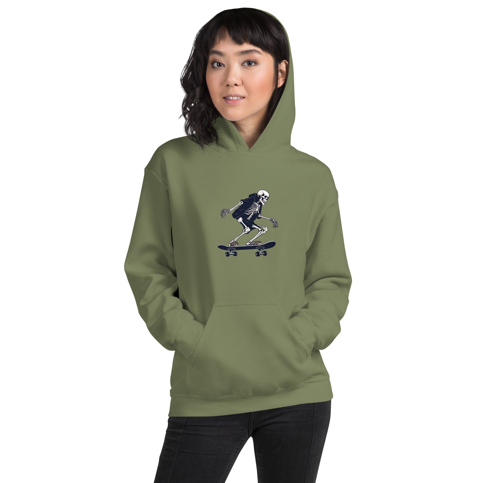 Skateboarding Skeleton Women's Hoodie