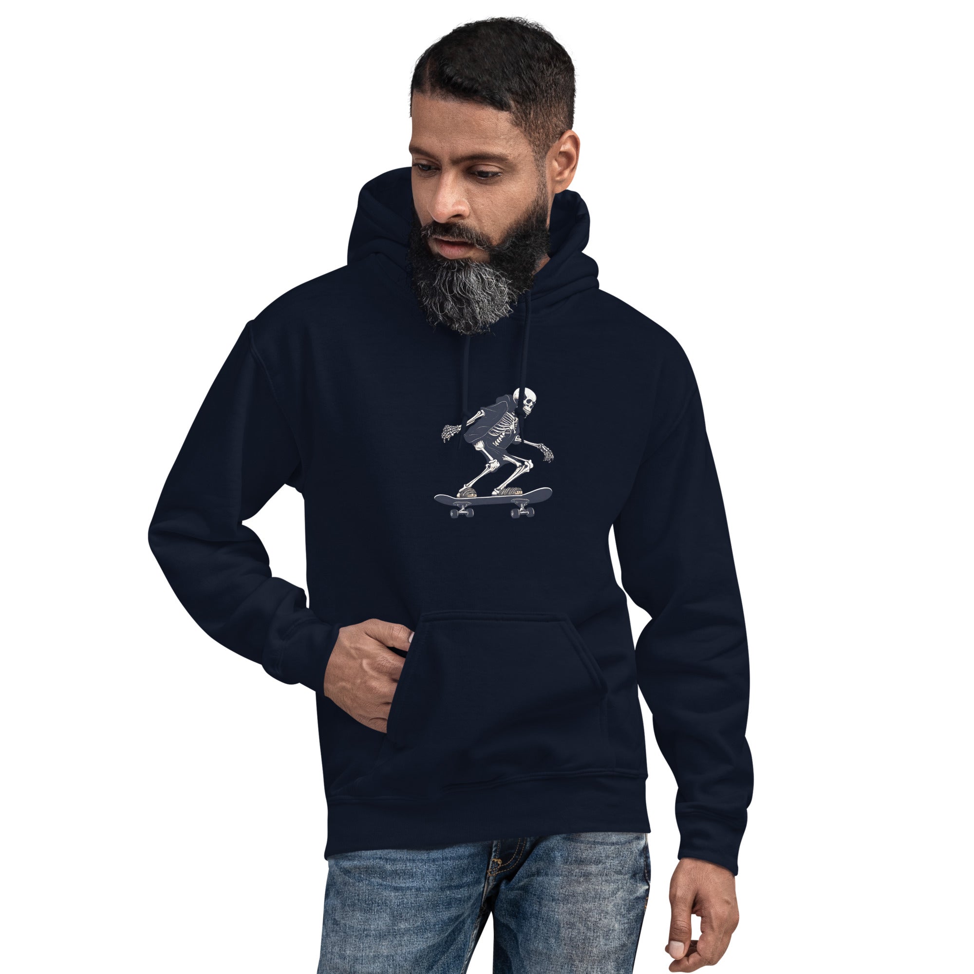 Skateboarding Skeleton Men's Hoodie