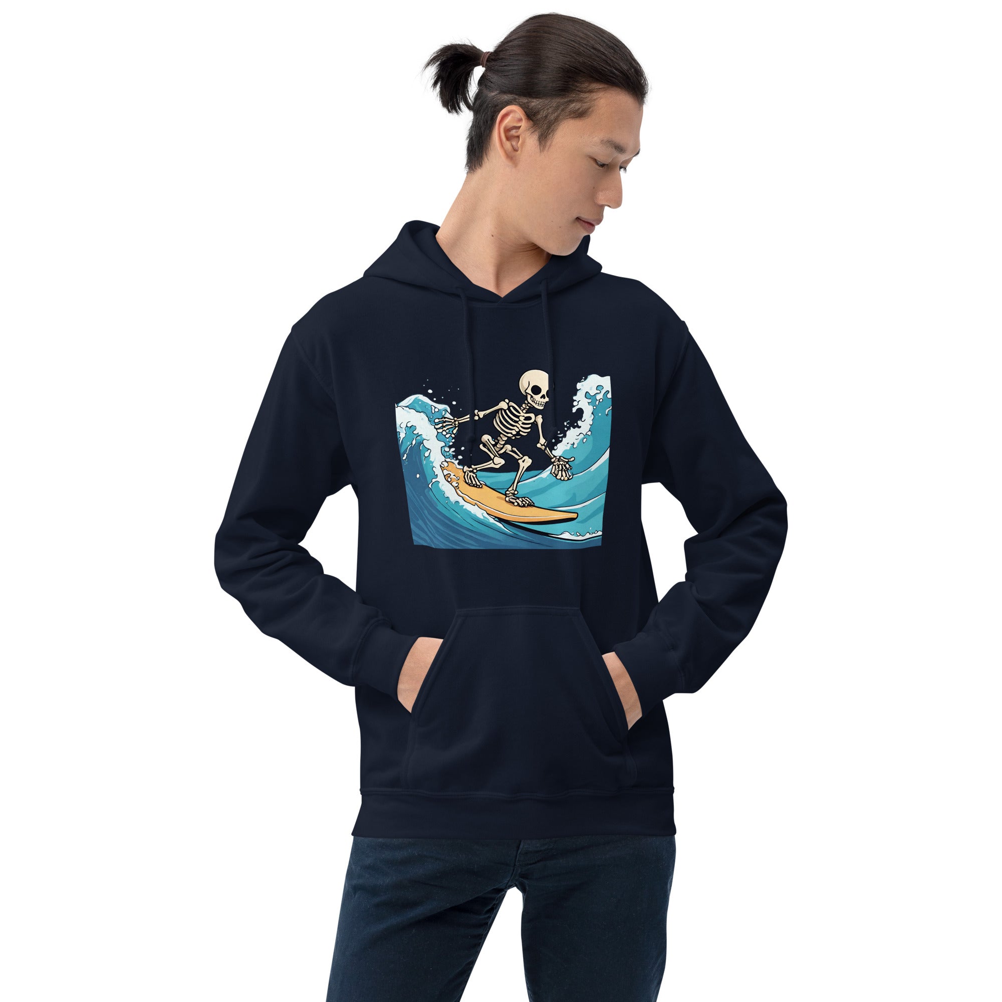 Surfing Skeleton Men's Hoodie