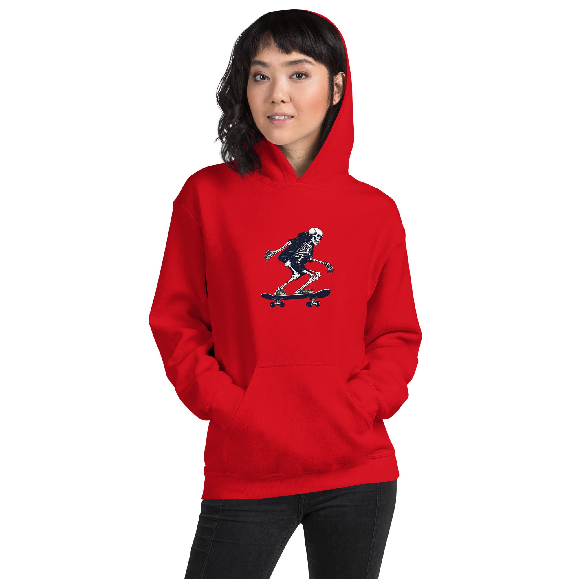 Skateboarding Skeleton Women's Hoodie