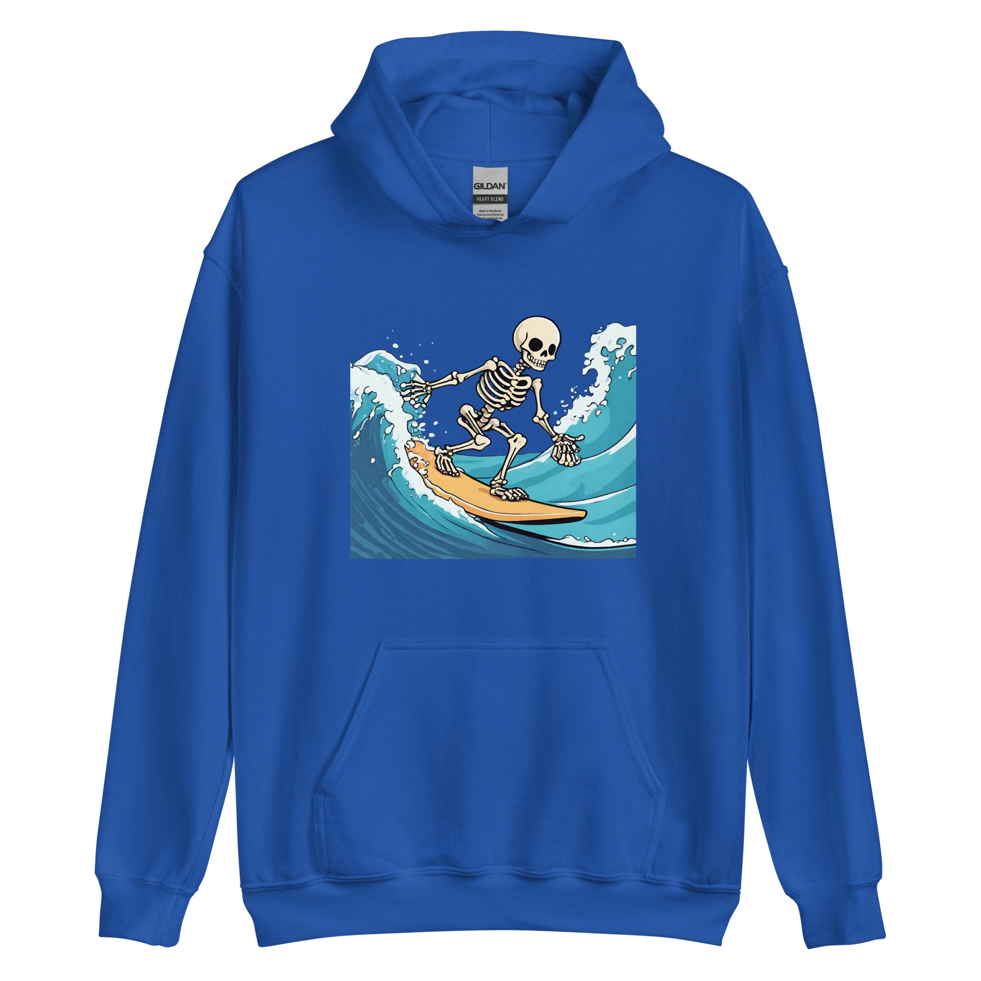 Surfing Skeleton Men's Hoodie