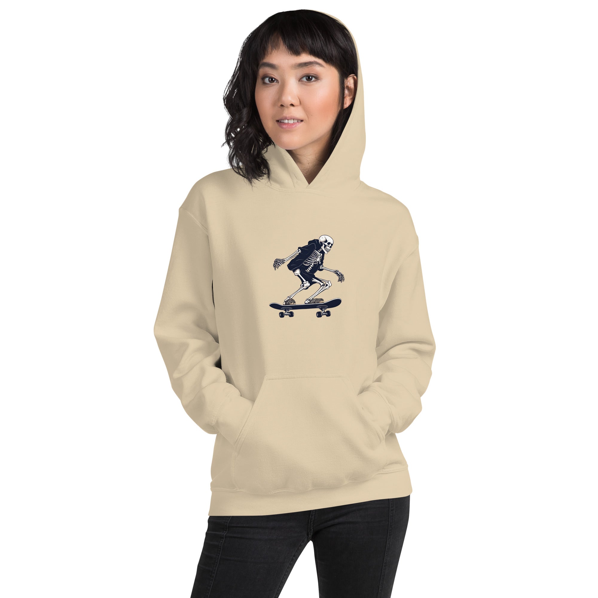 Skateboarding Skeleton Women's Hoodie