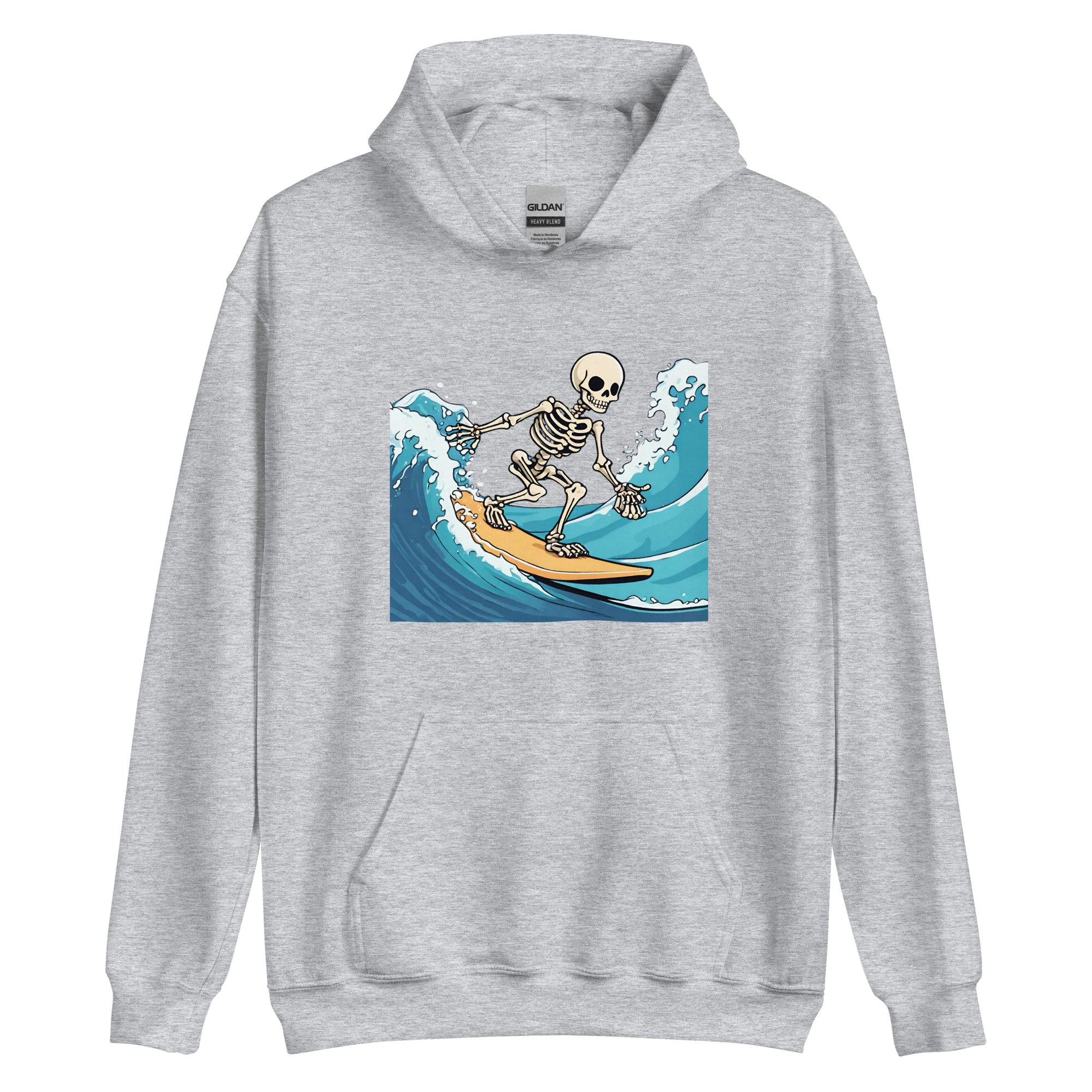 Surfing Skeleton Men's Hoodie