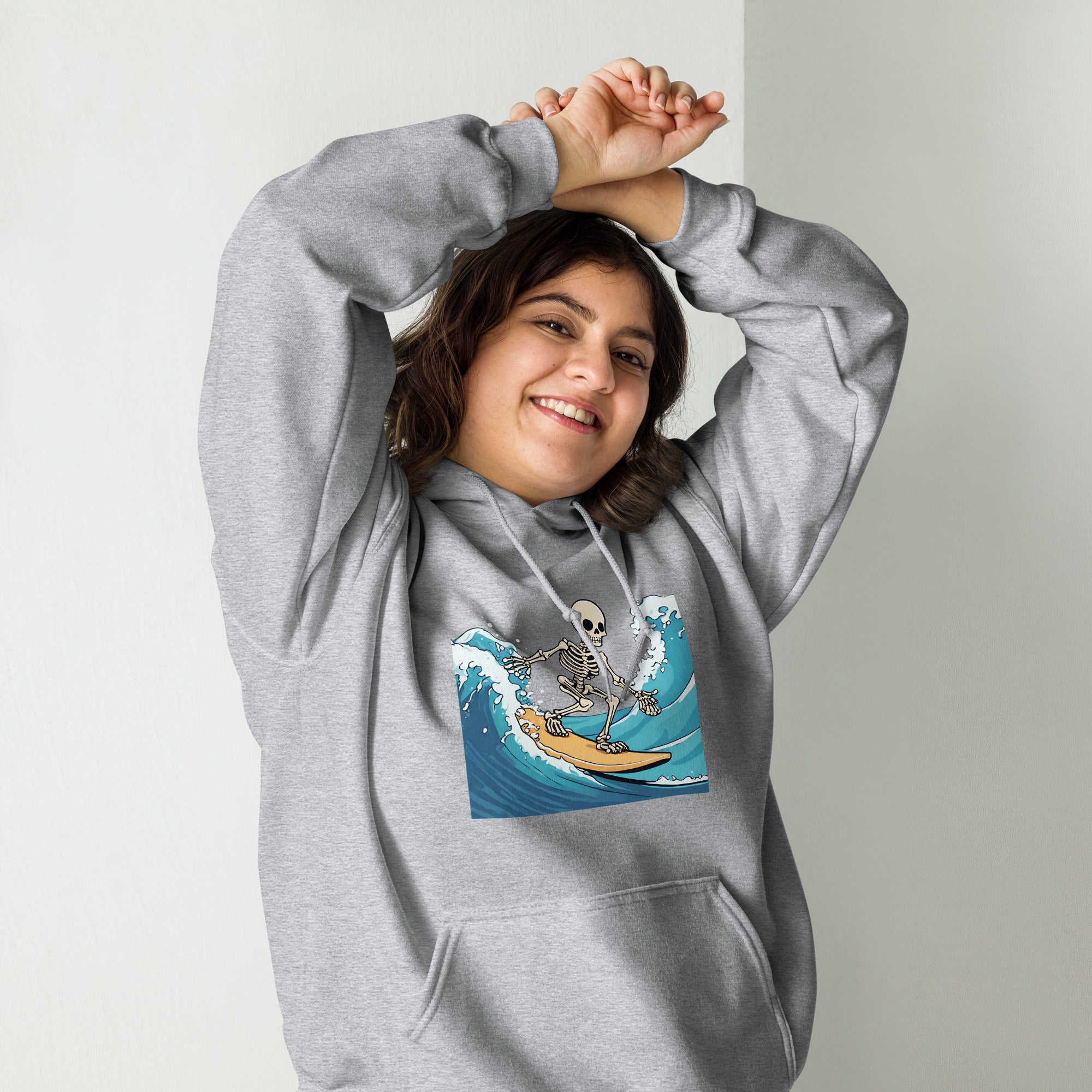 Surfing Skeleton Women's Hoodie