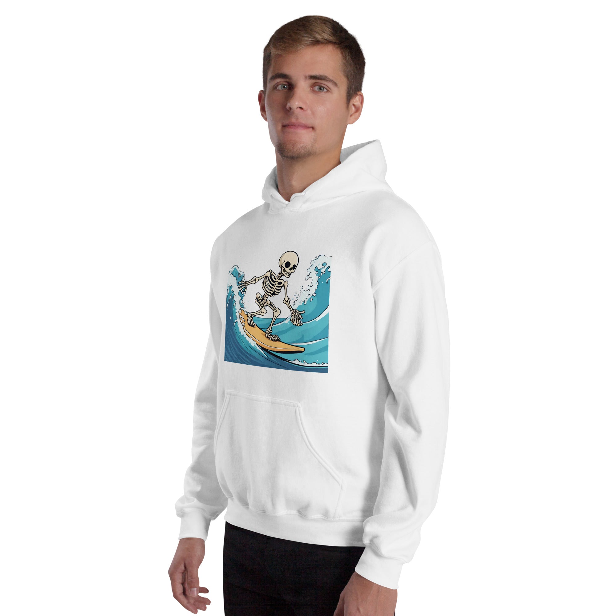 Surfing Skeleton Men's Hoodie