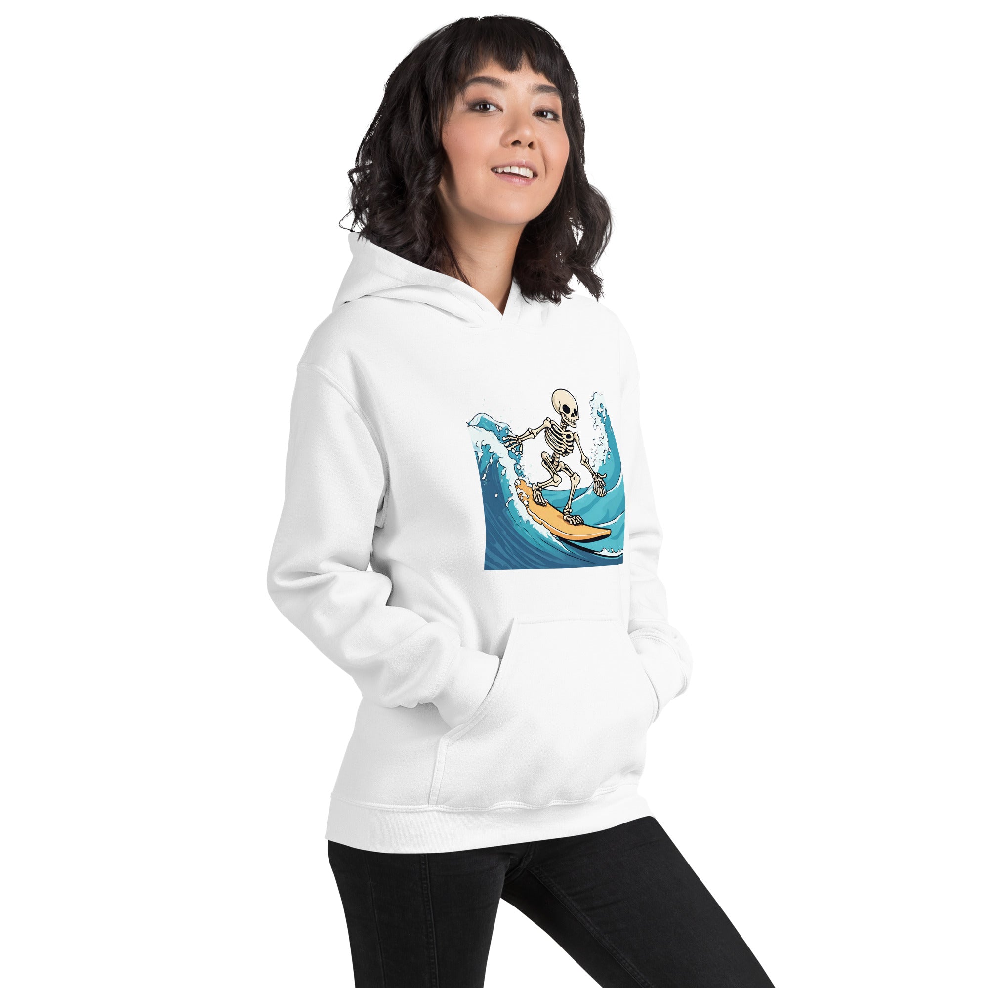 Surfing Skeleton Women's Hoodie