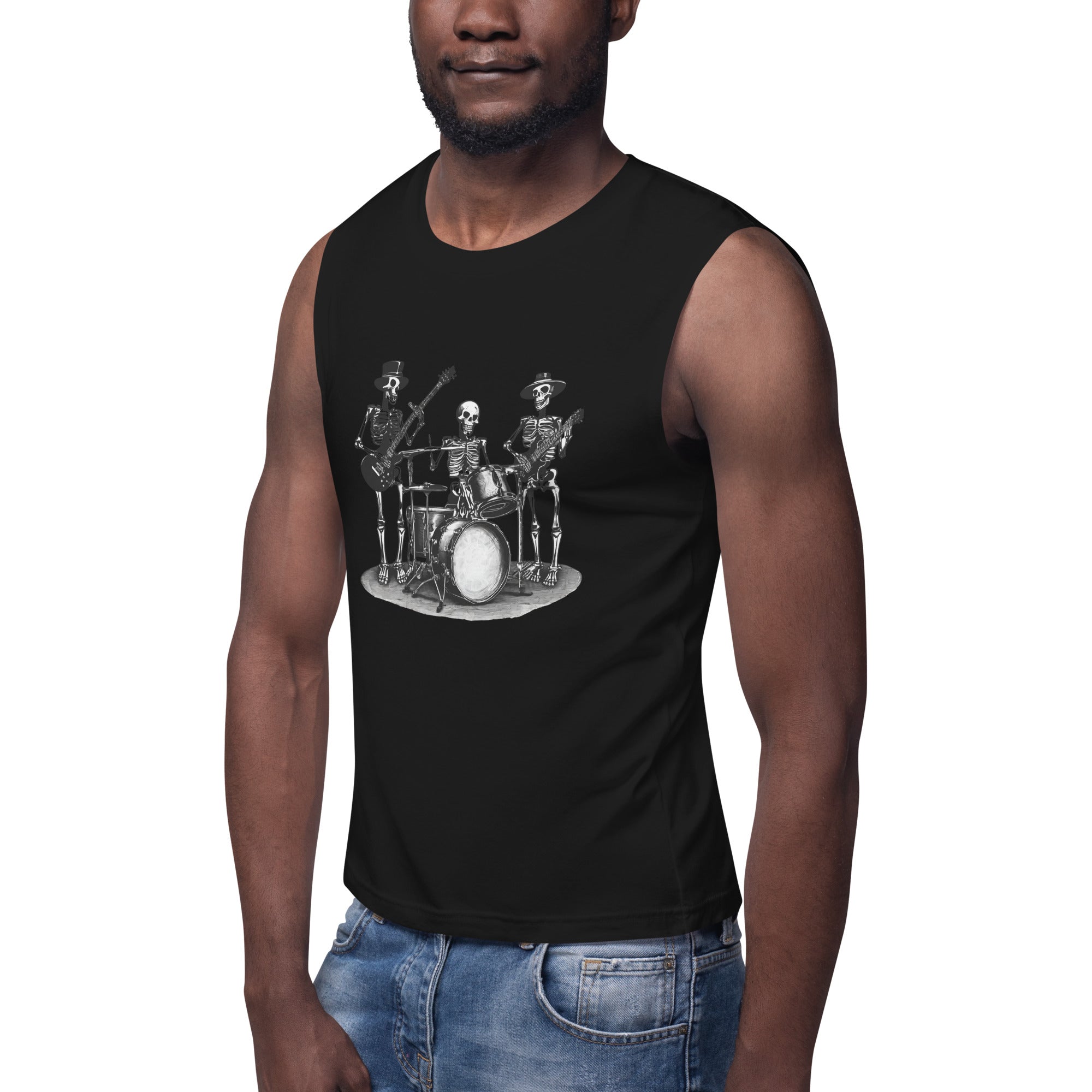 Skeleton Band Muscle Shirt