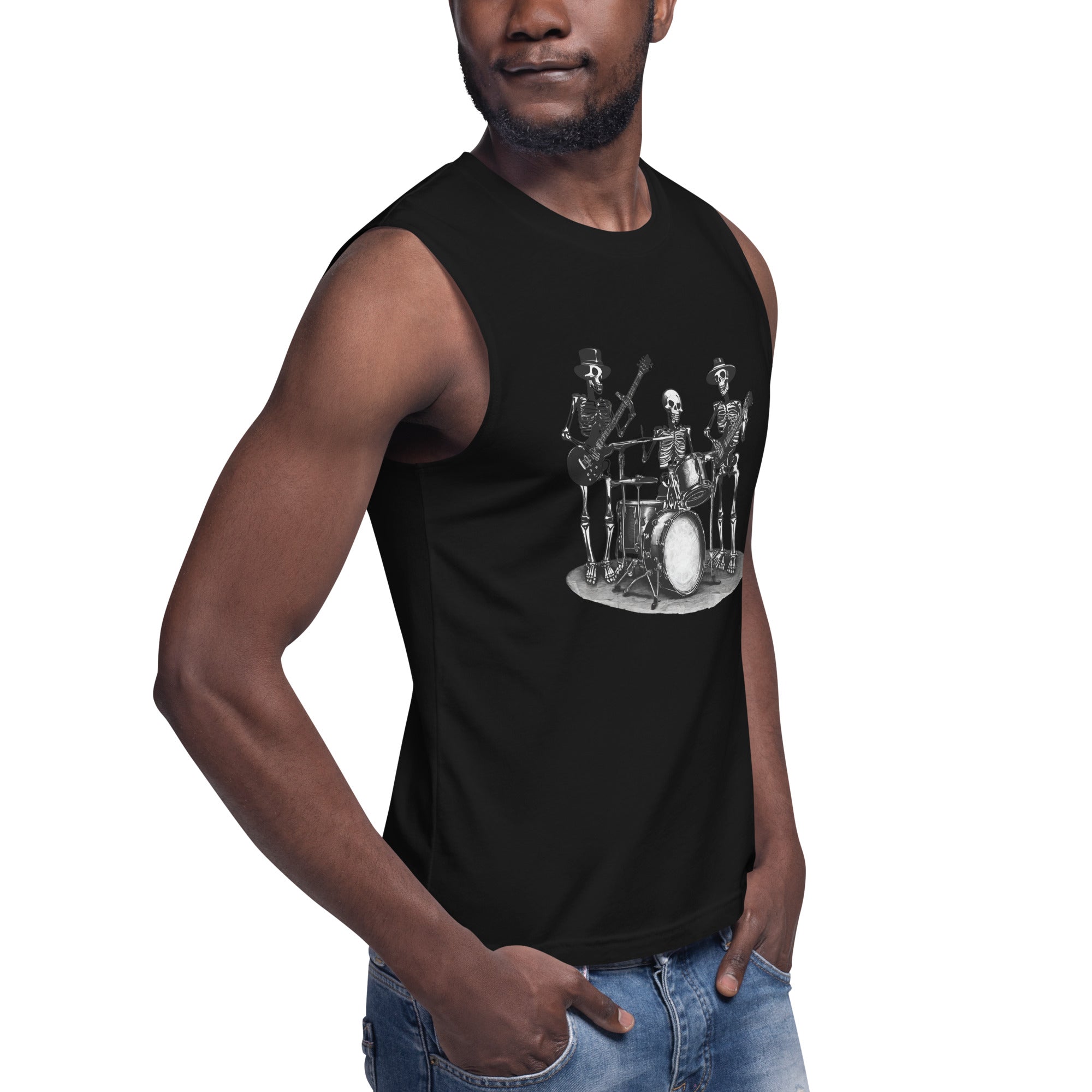 Skeleton Band Muscle Shirt