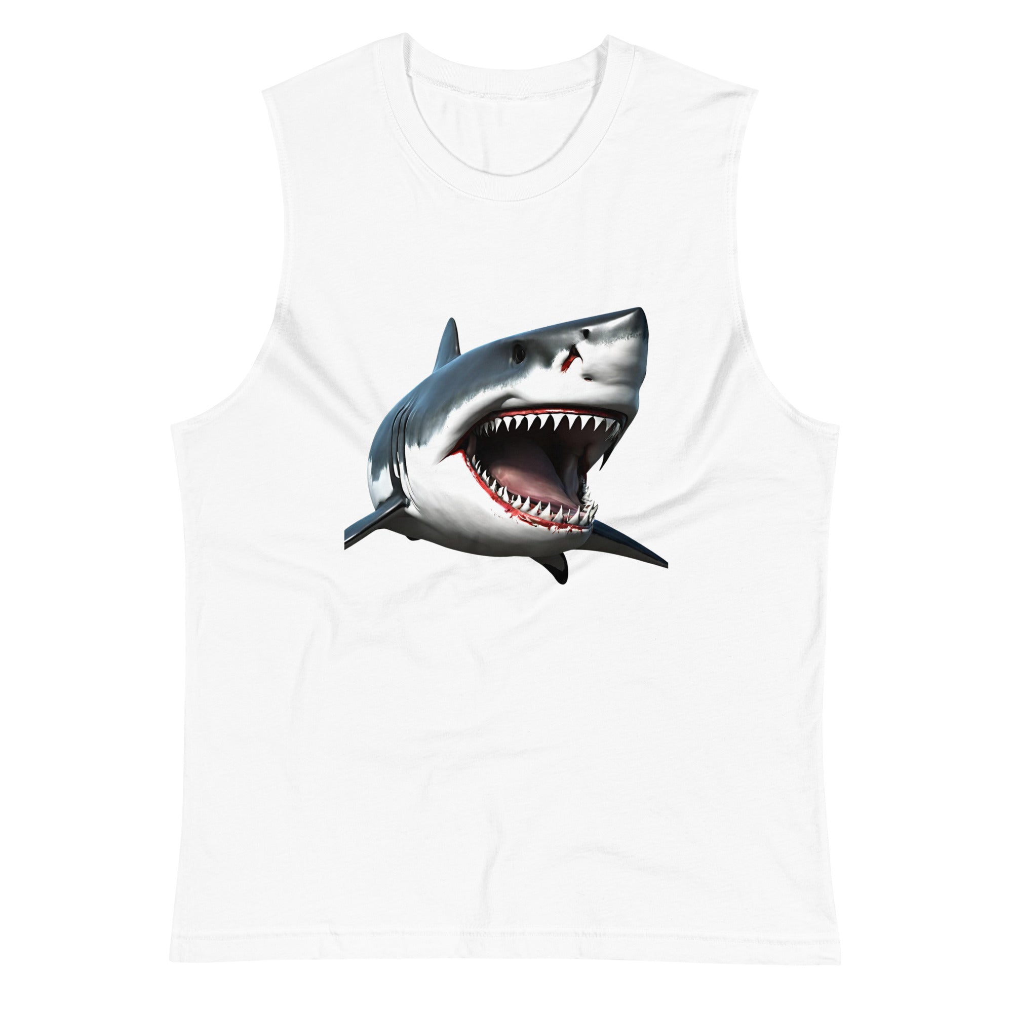 Great White Bite Muscle Shirt