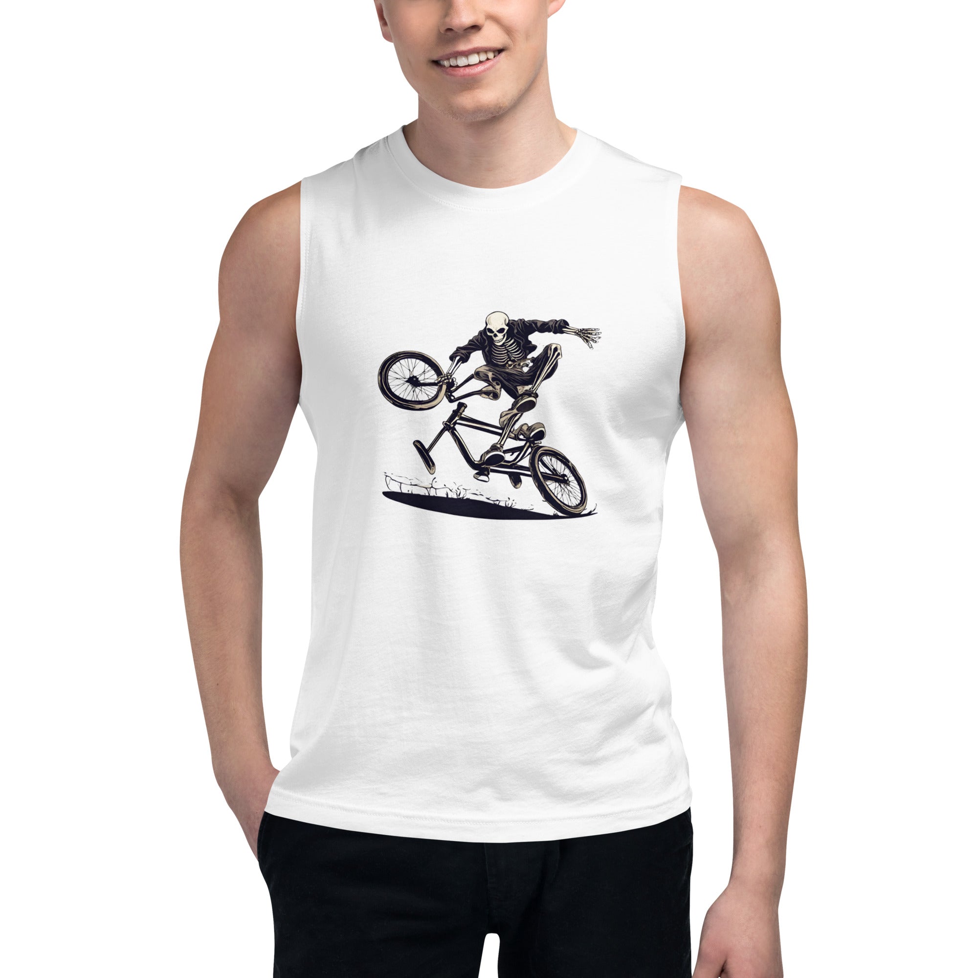 Skeleton Band Muscle Shirt