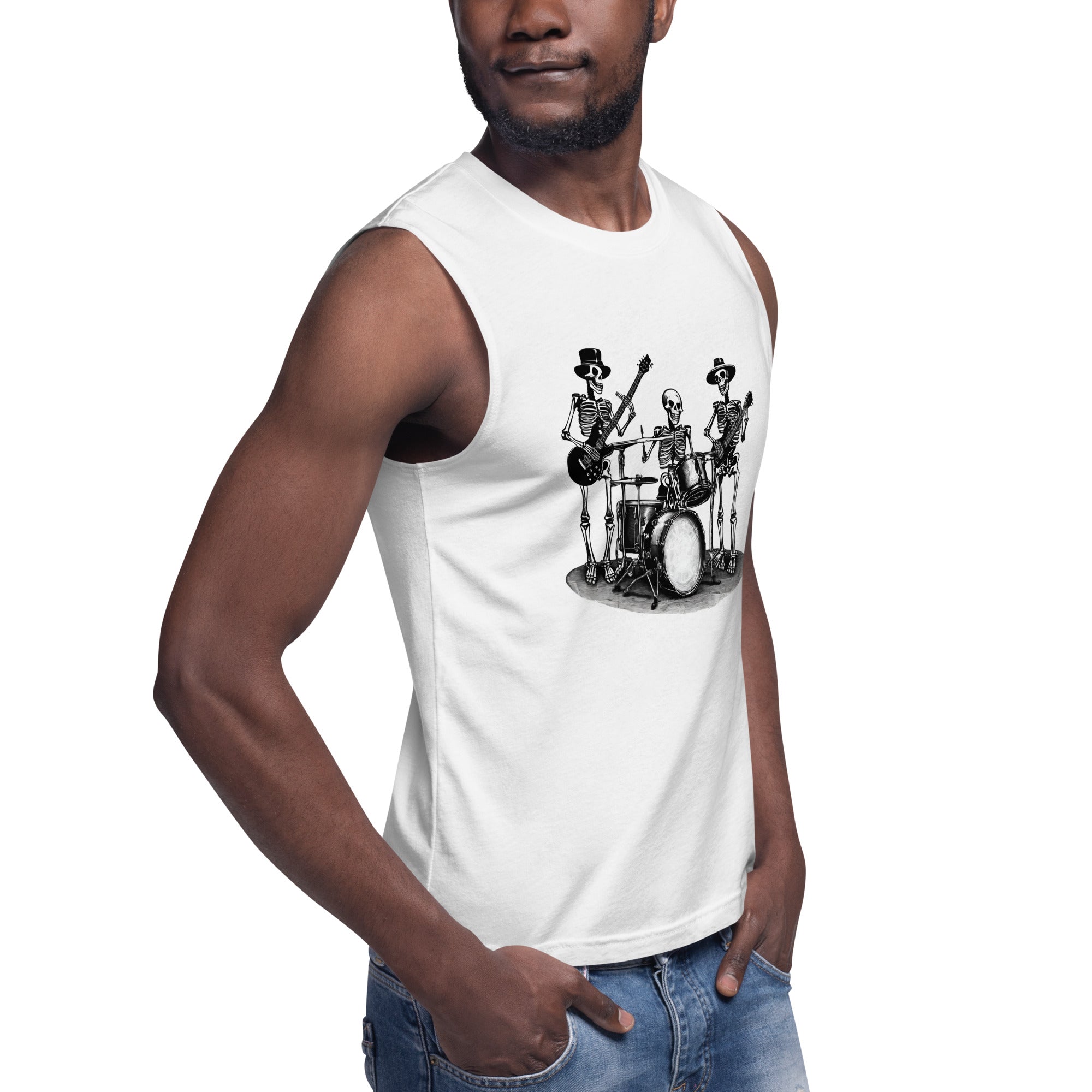 Skeleton Band Muscle Shirt