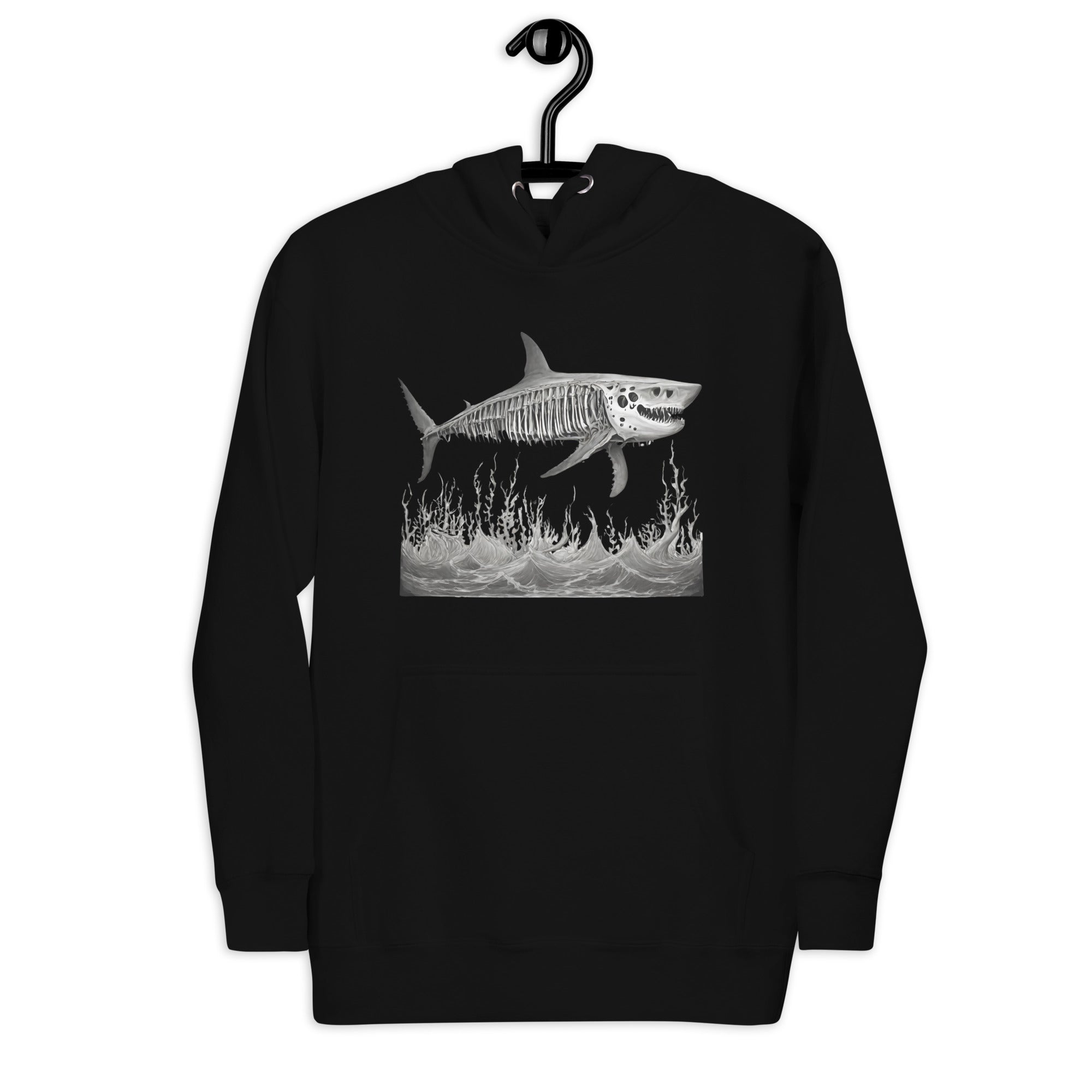 Skeleton Shark Men's Premium Hoodie