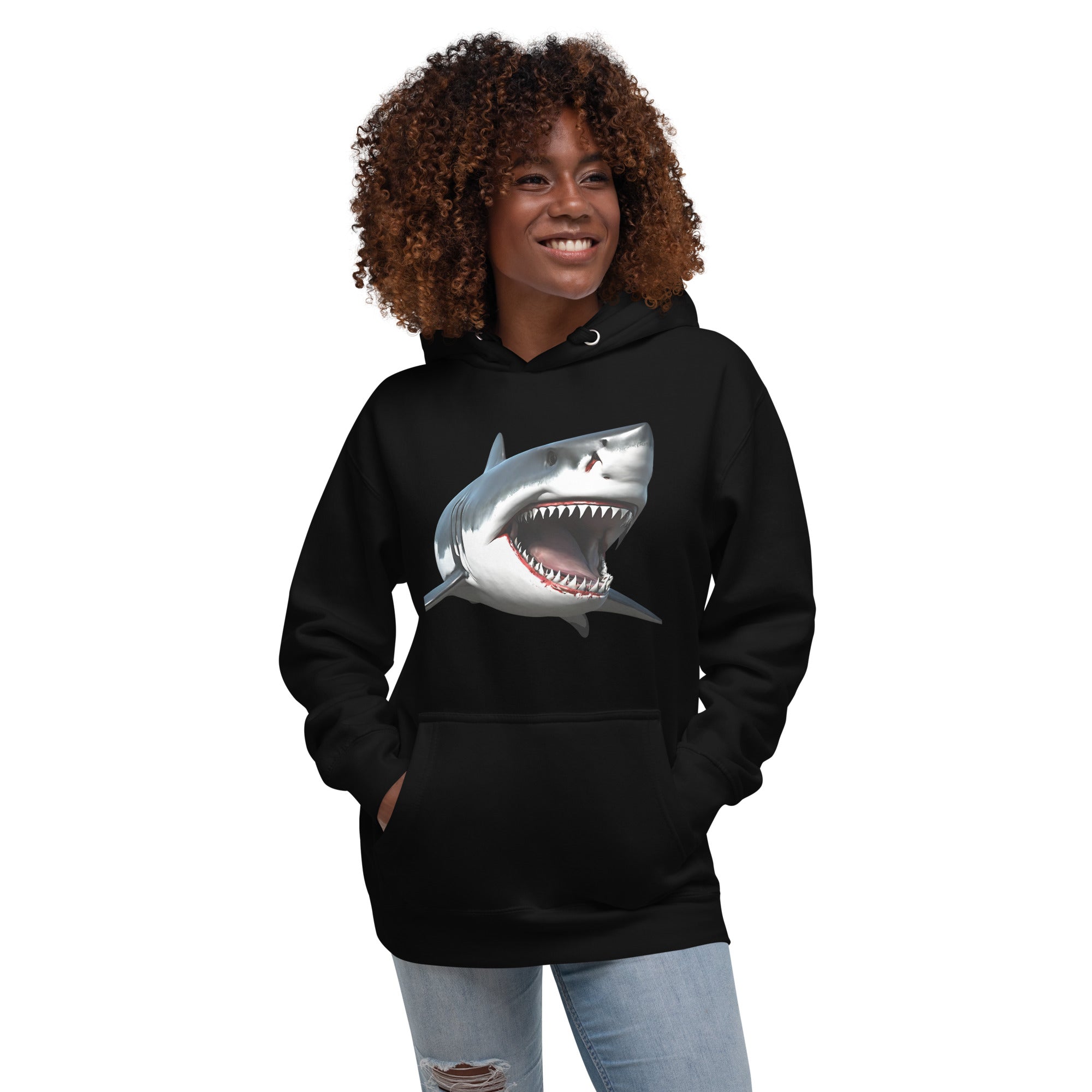 Great White Bite Women's Premium Hoodie