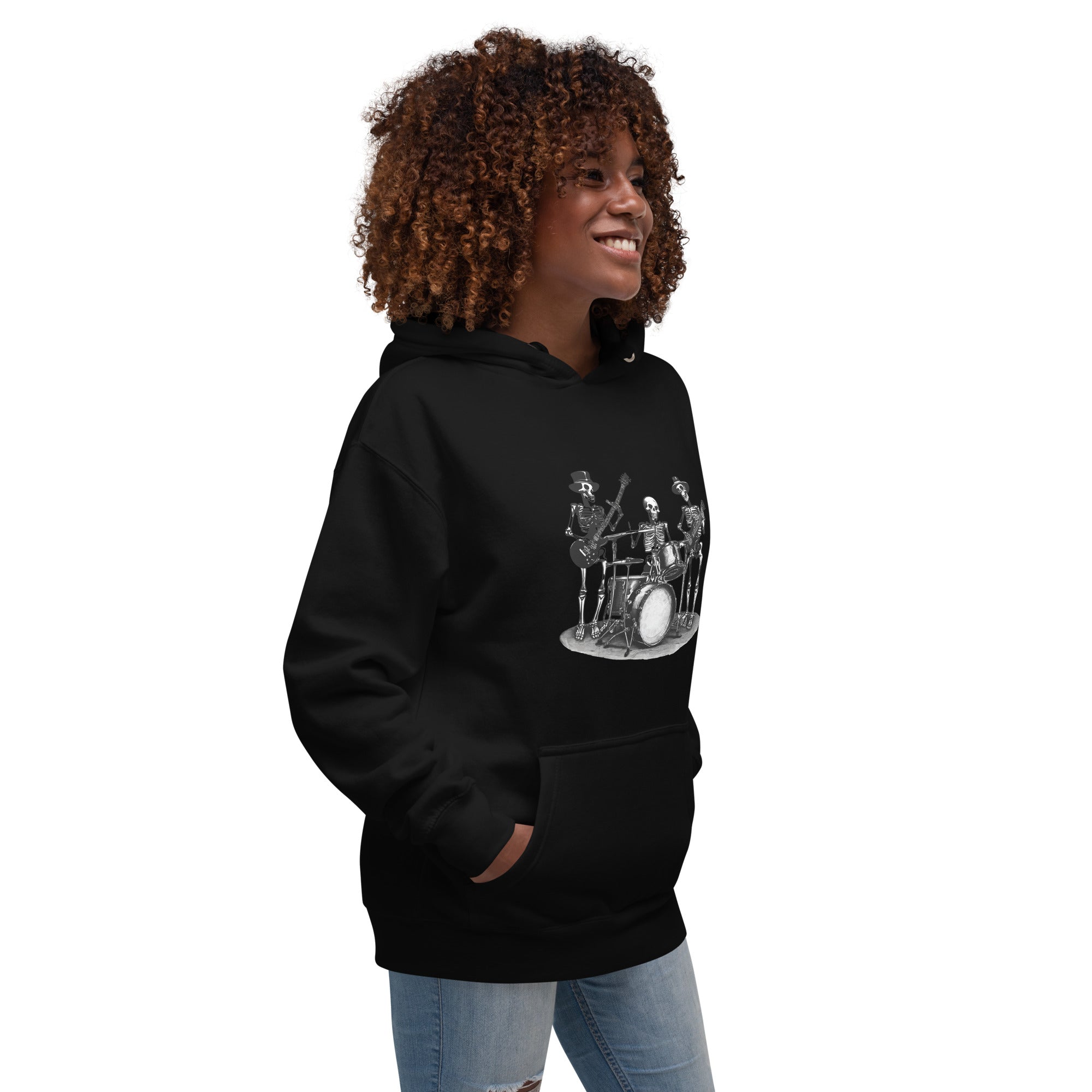 Skeleton Band Women's Premium Hoodie