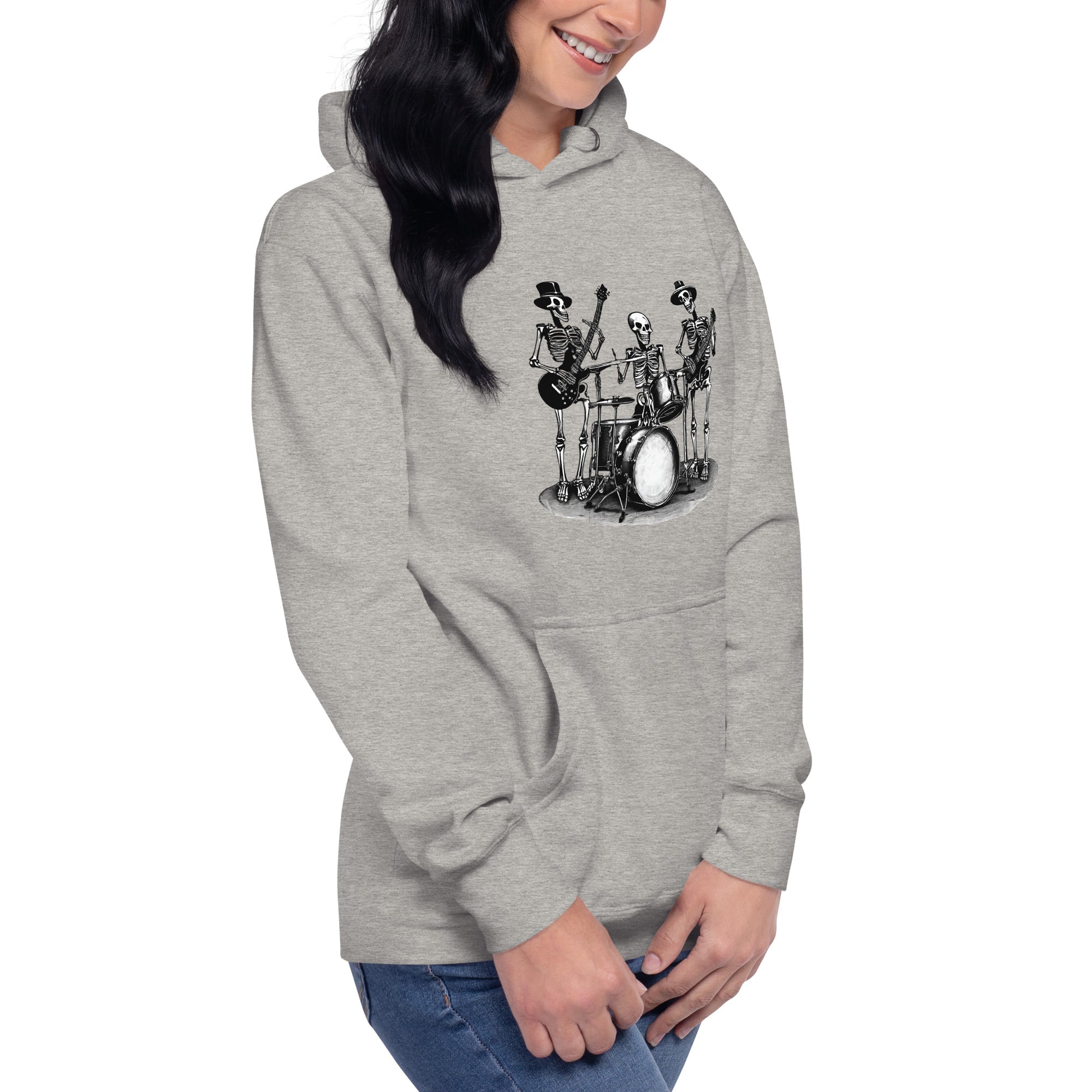 Skeleton Band Women's Premium Hoodie