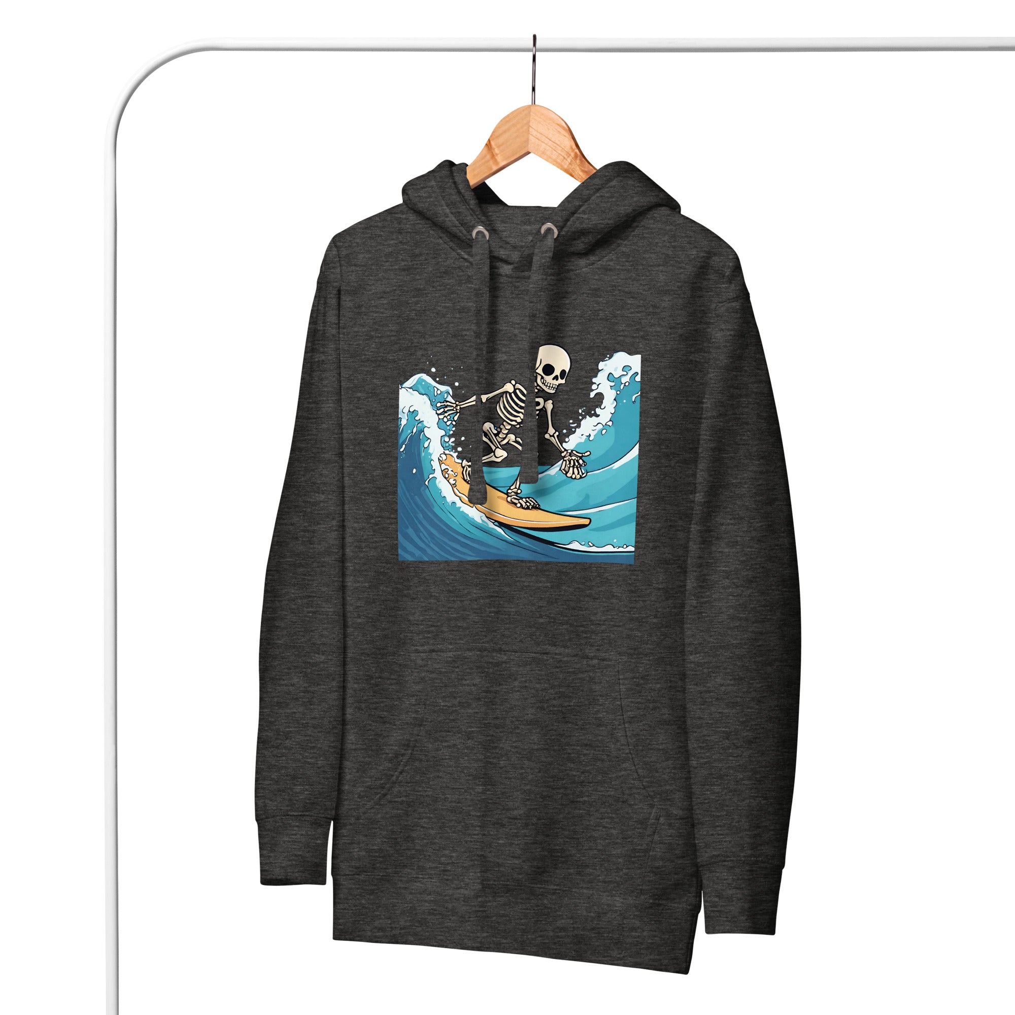 Surfing Skeleton Women's Premium Hoodie