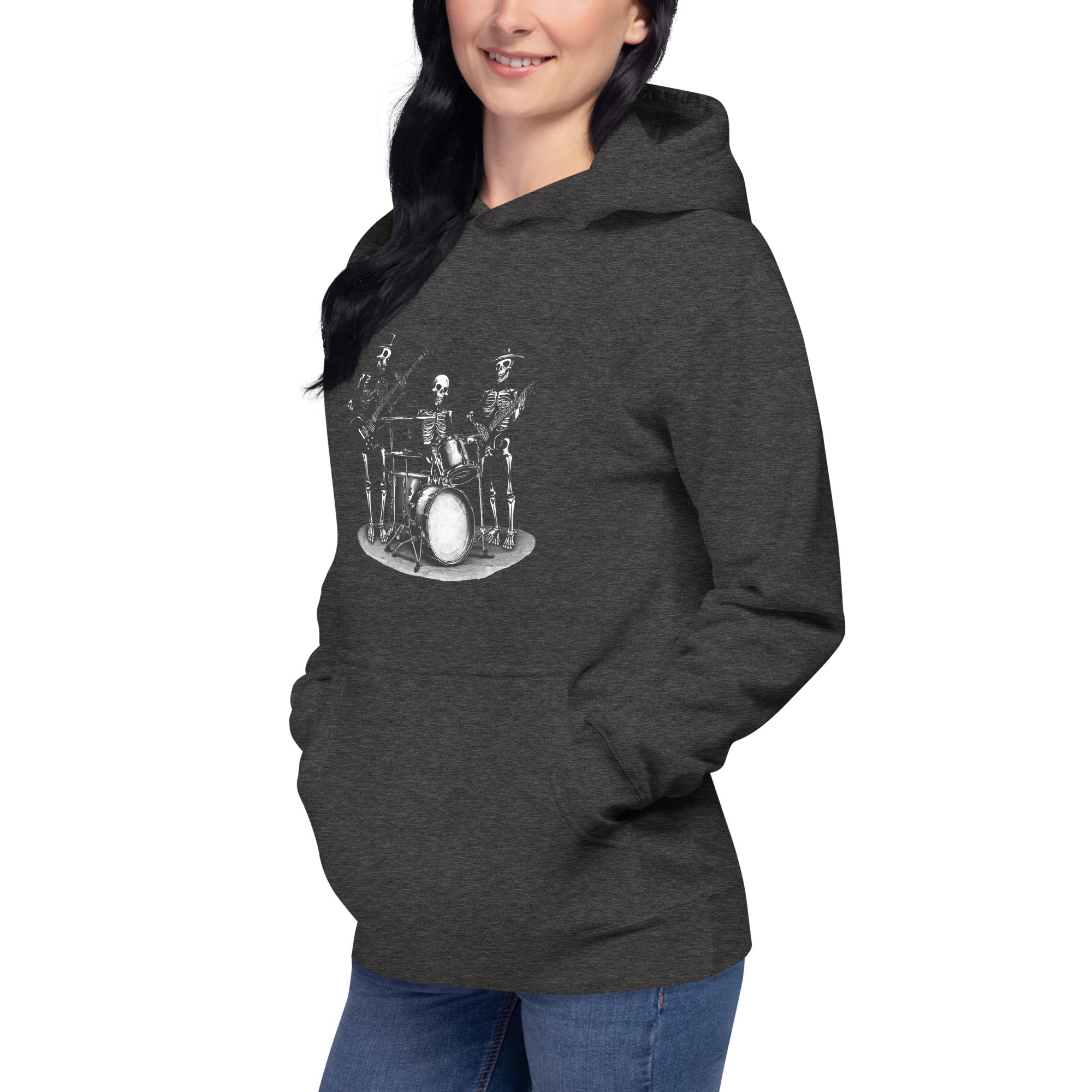 Skeleton Band Women's Premium Hoodie