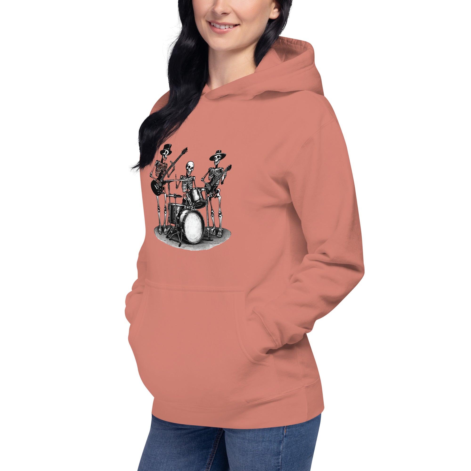 Skeleton Band Women's Premium Hoodie