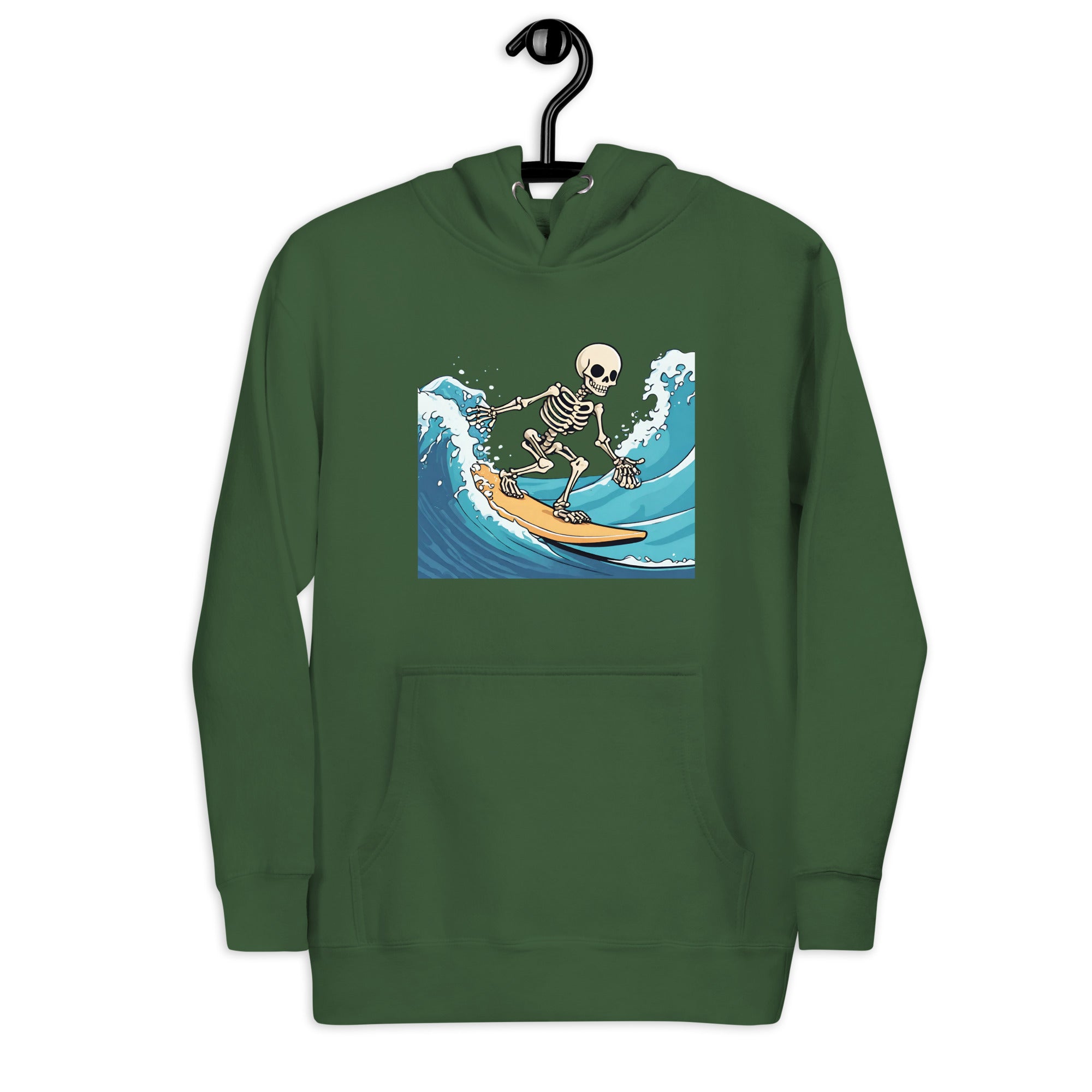 Surfing Skeleton Women's Premium Hoodie