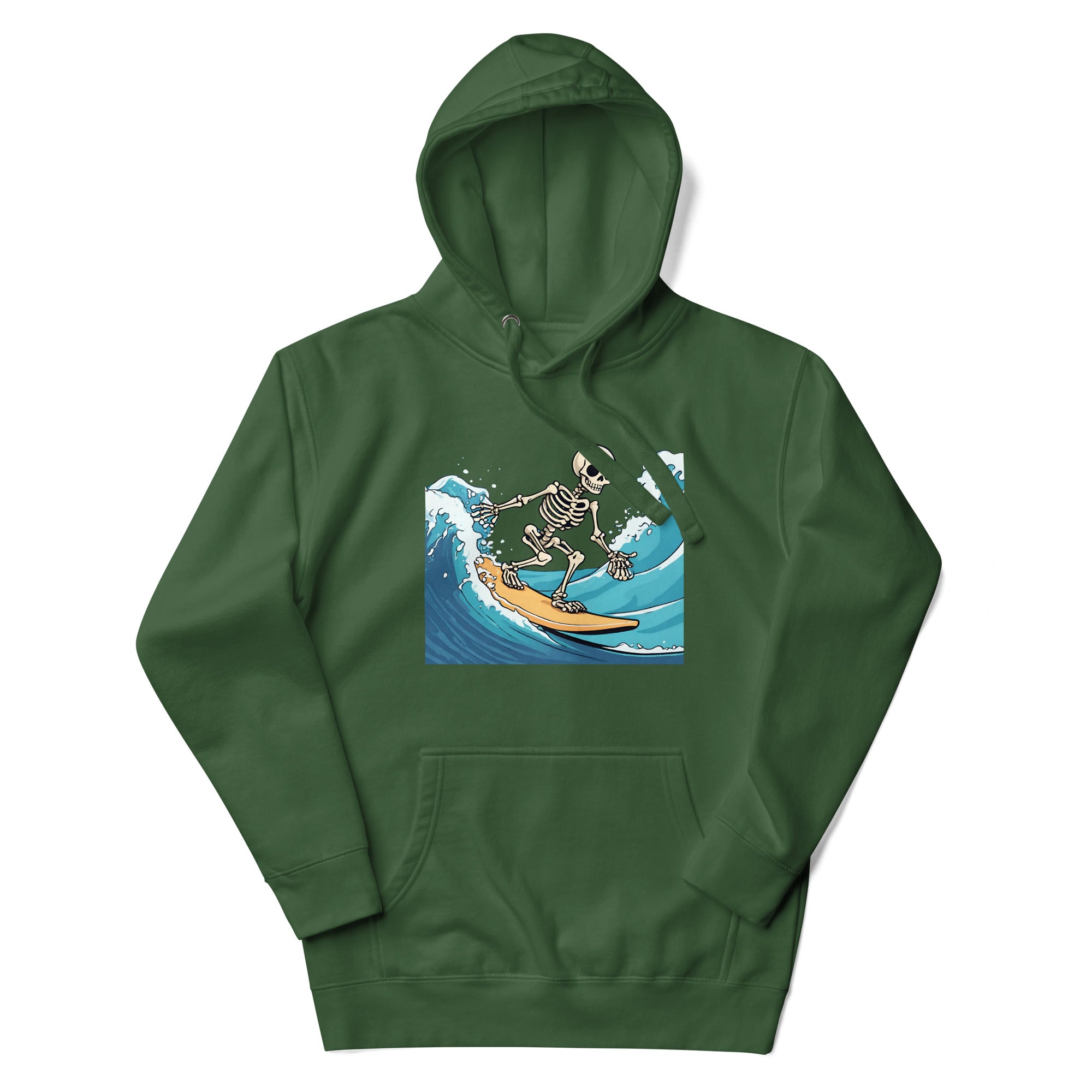 Surfing Skeleton Women's Premium Hoodie