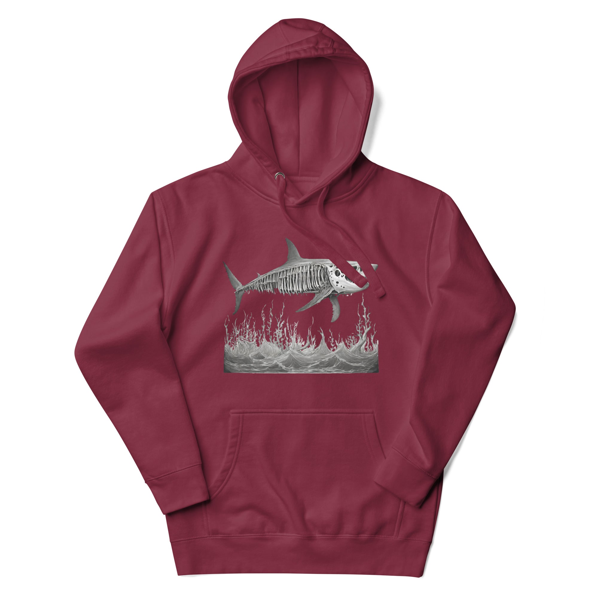 Skeleton Shark Men's Premium Hoodie