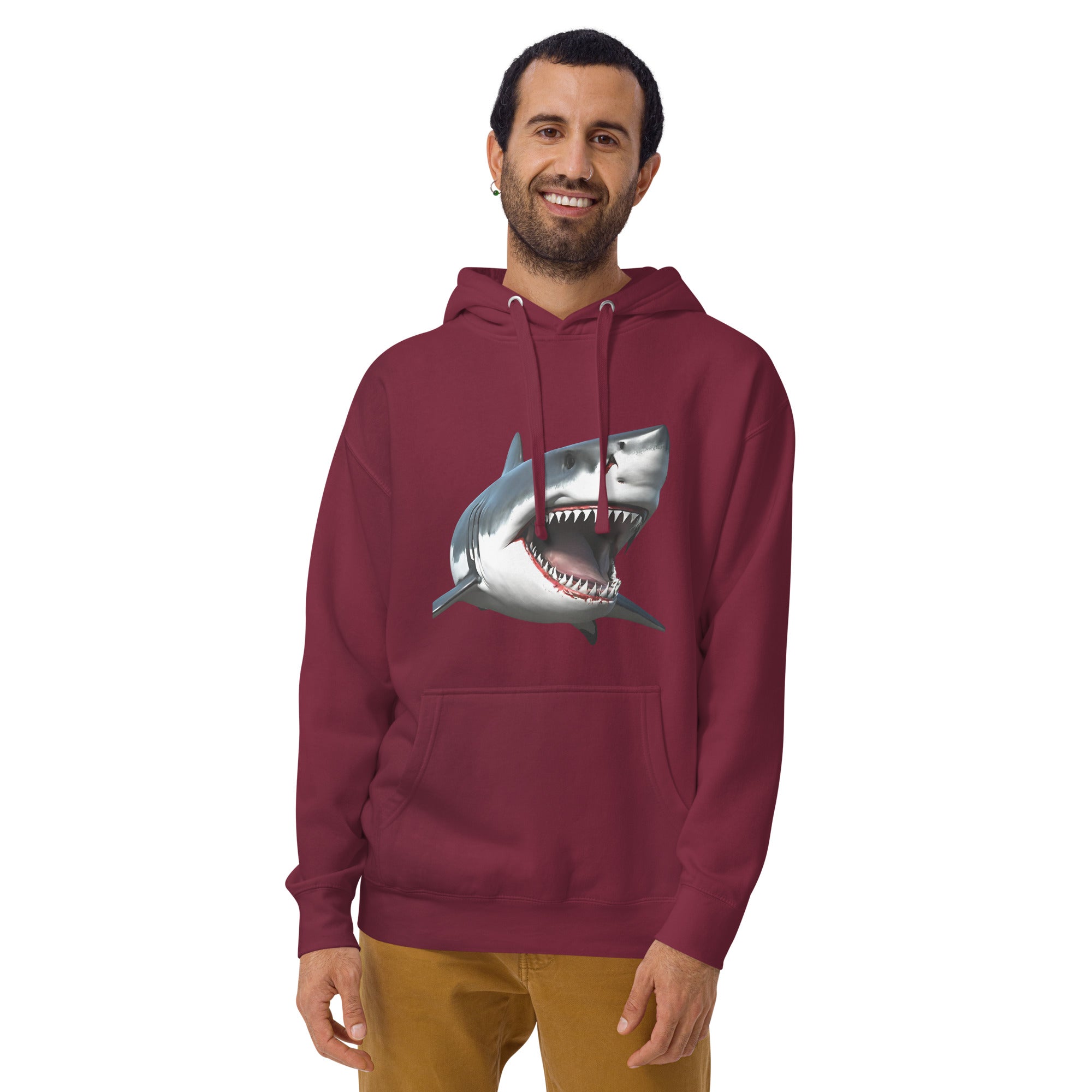 Great White Bite Men's Premium Hoodie