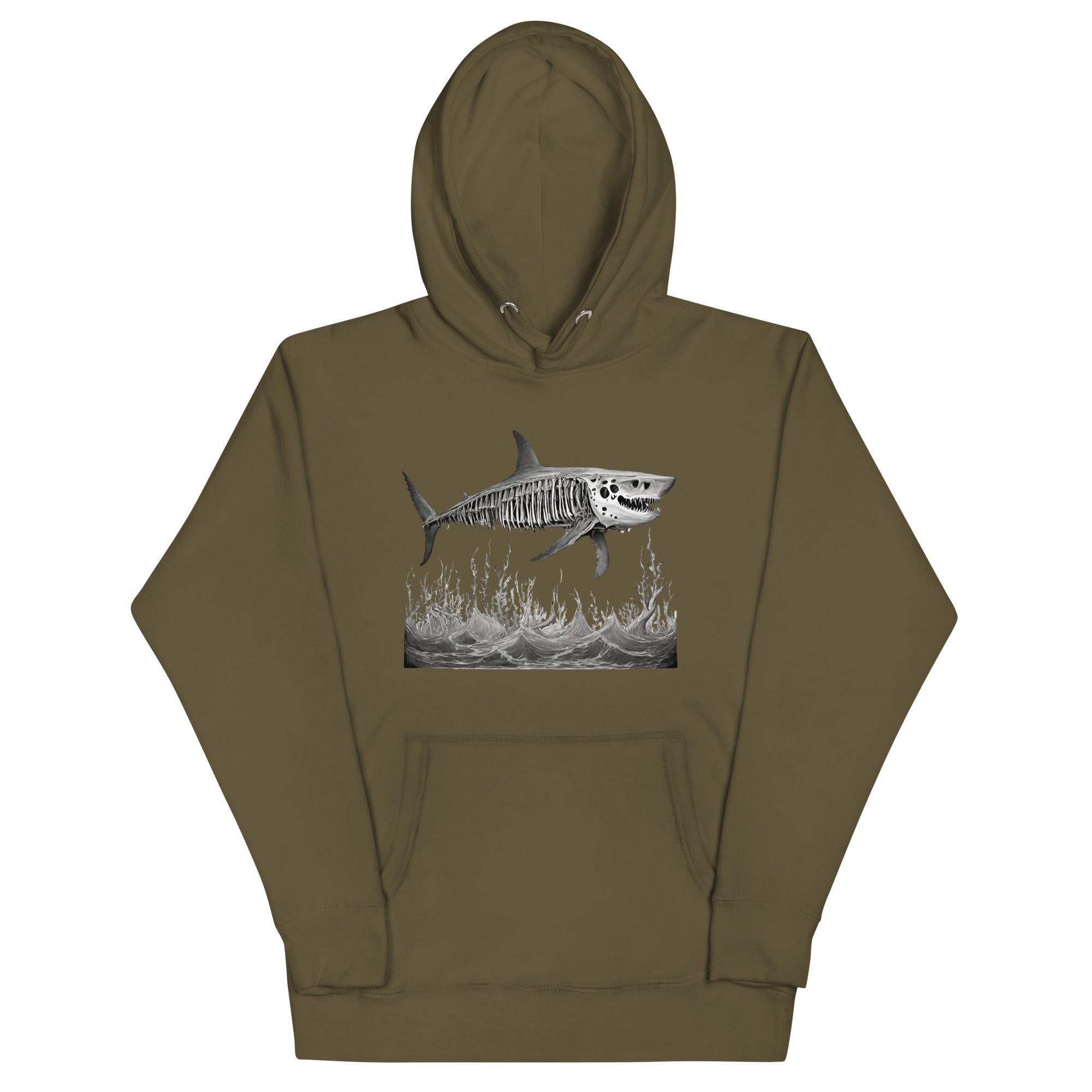 Skeleton Shark Men's Premium Hoodie