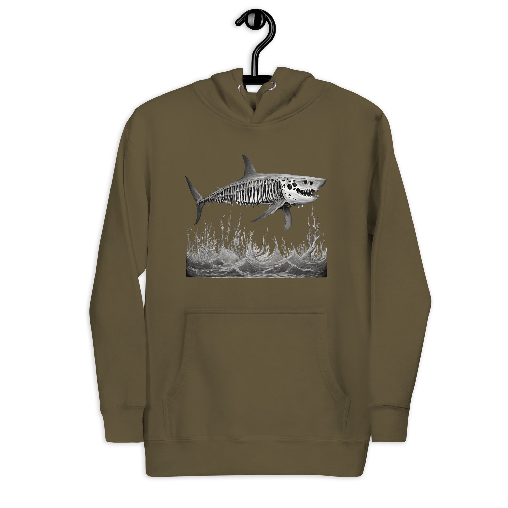 Skeleton Shark Women's Premium Hoodie