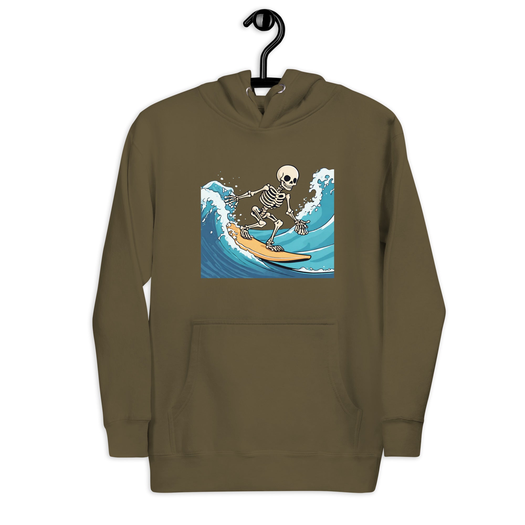 Surfing Skeleton Women's Premium Hoodie