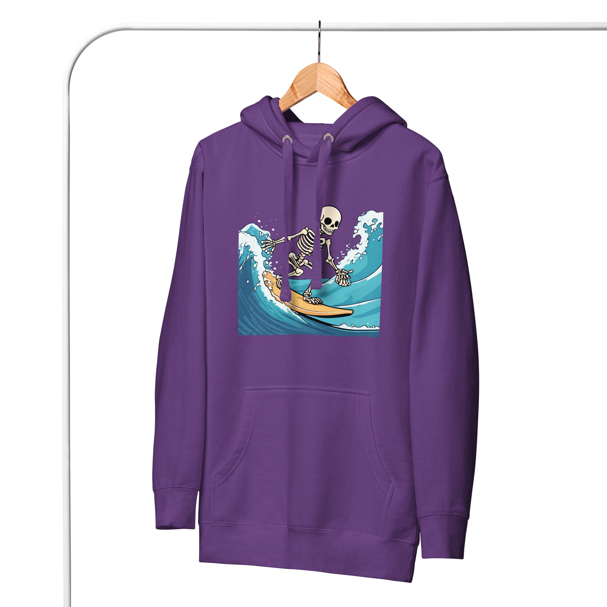 Surfing Skeleton Women's Premium Hoodie