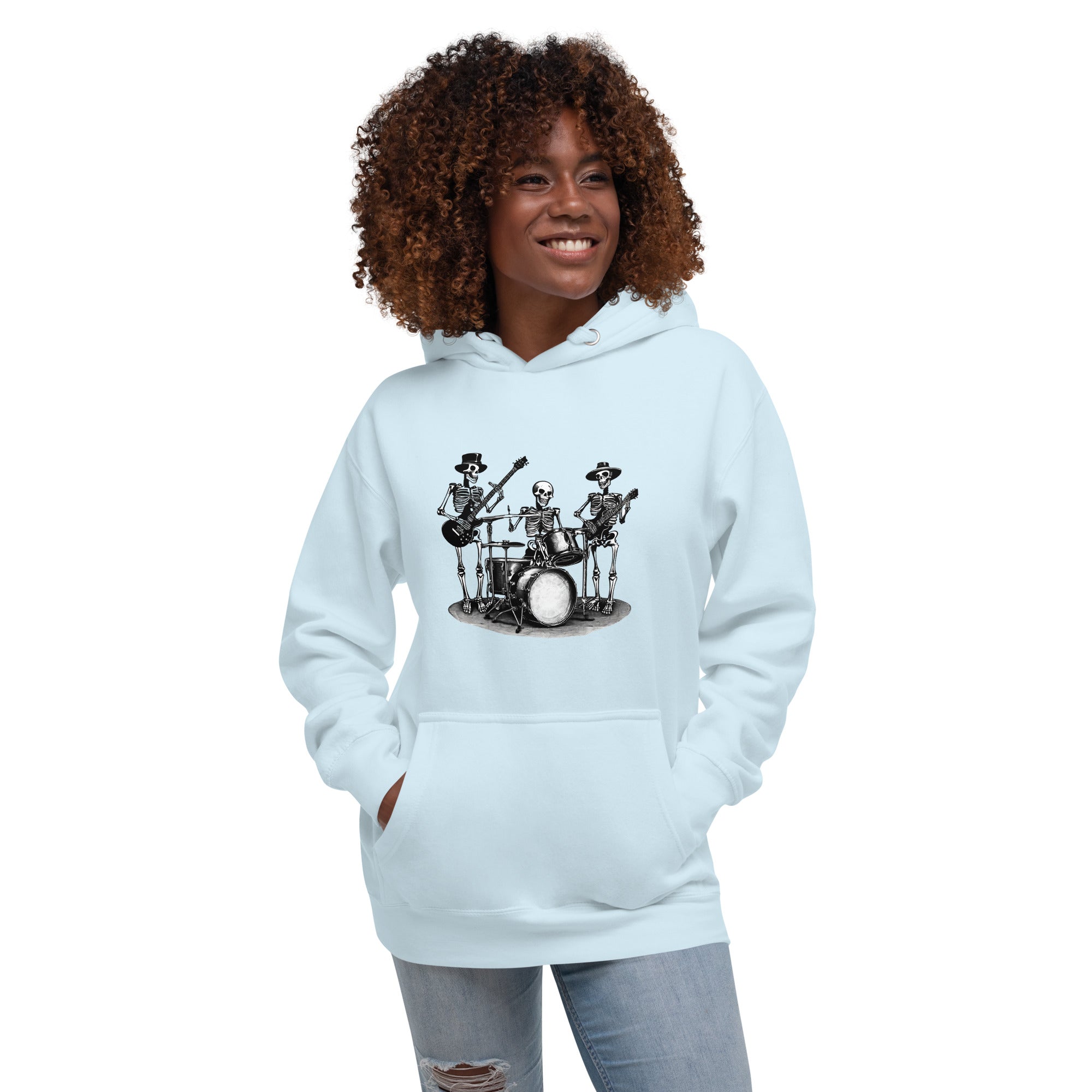 Skeleton Band Women's Premium Hoodie