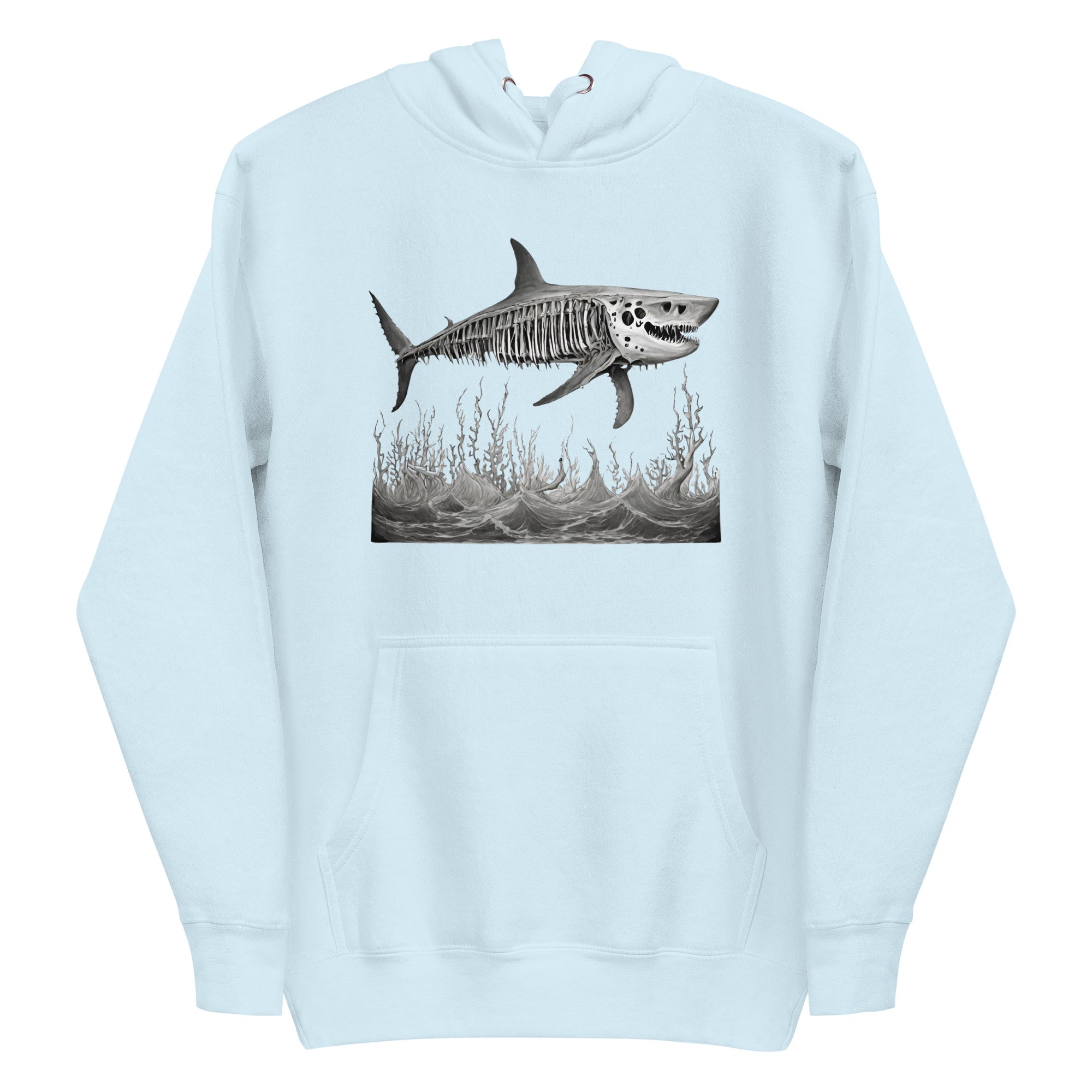 Skeleton Shark Men's Premium Hoodie