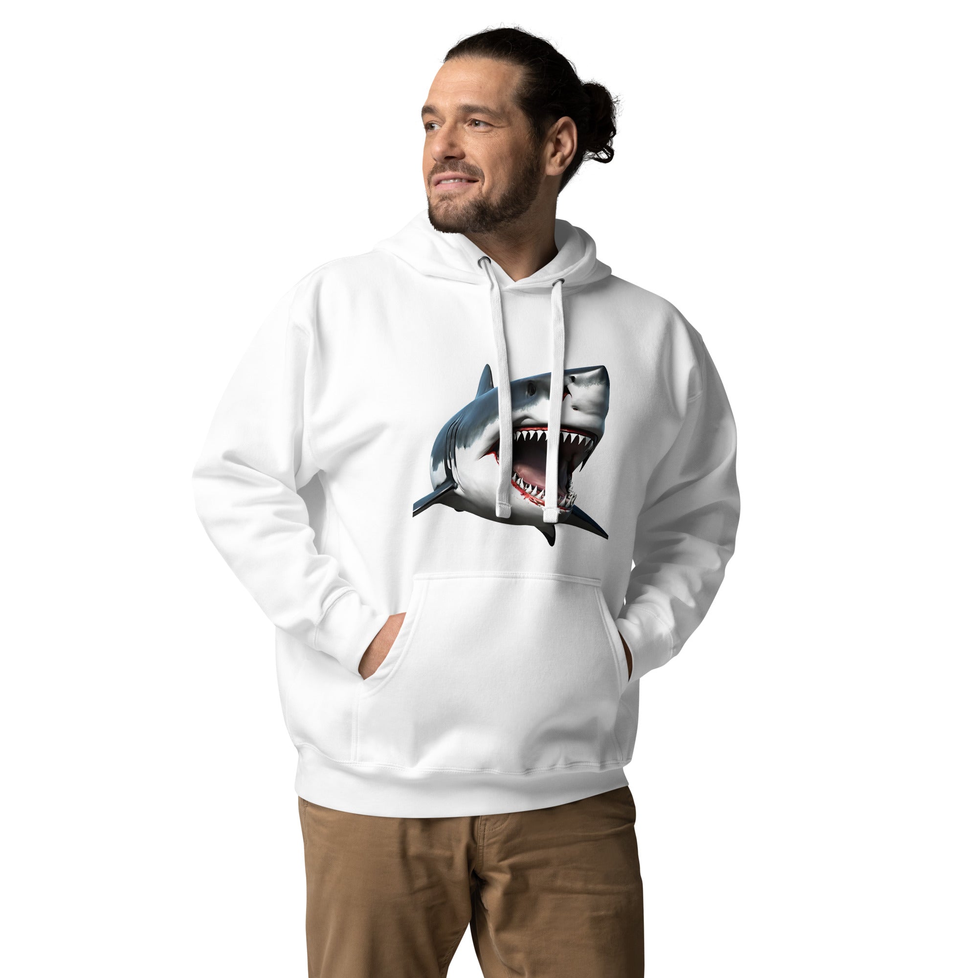 Great White Bite Men's Premium Hoodie