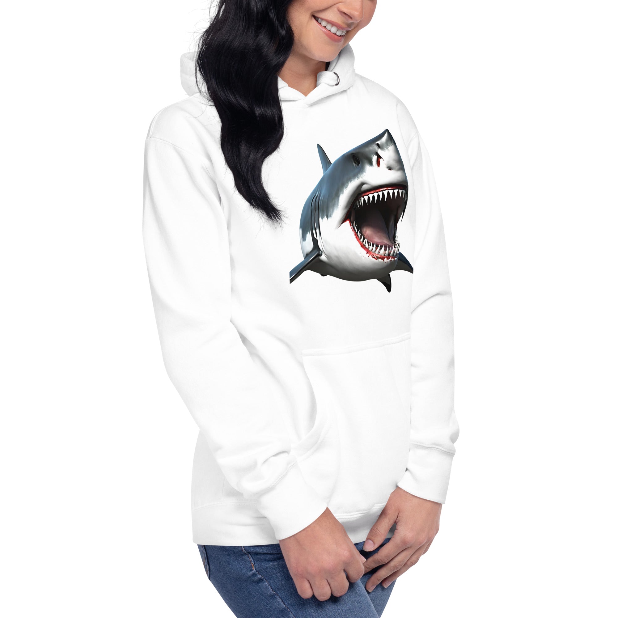 Great White Bite Women's Premium Hoodie