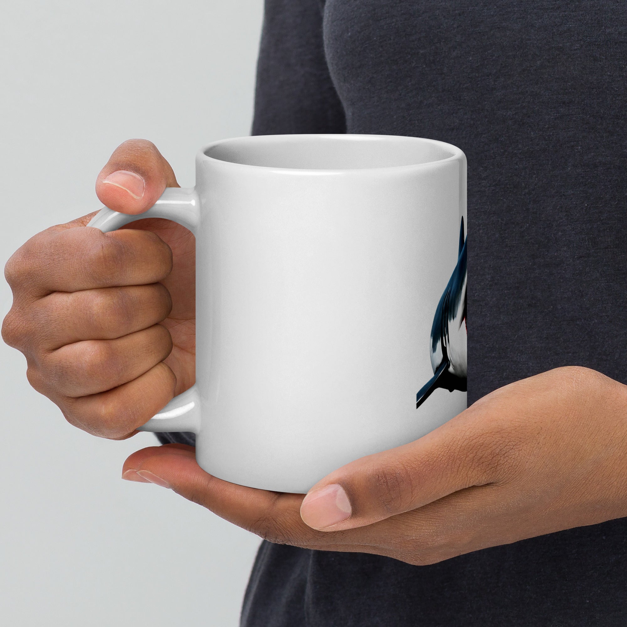 Great White Bite Glossy Mug