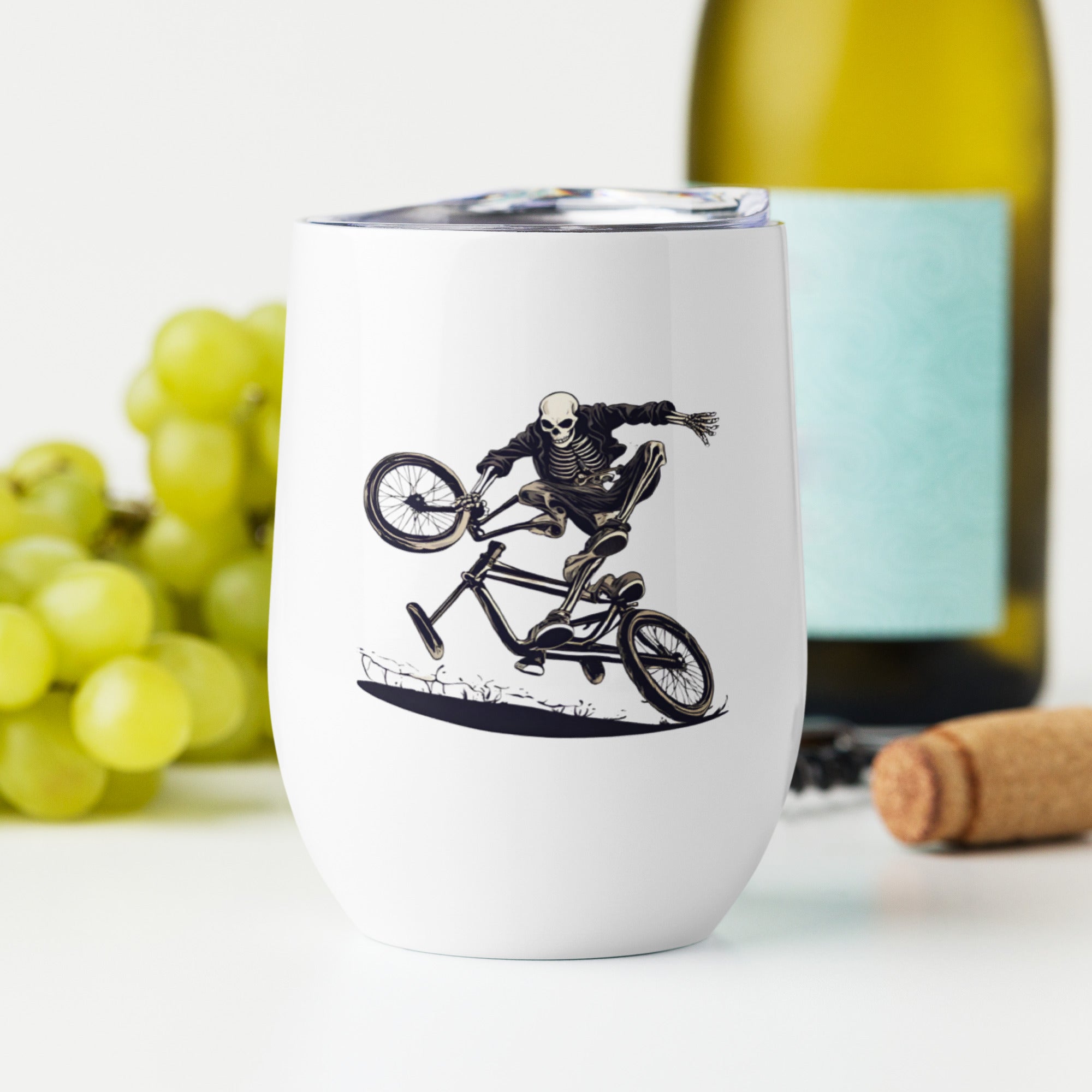 Till the Wheels Fall Off Wine Tumbler