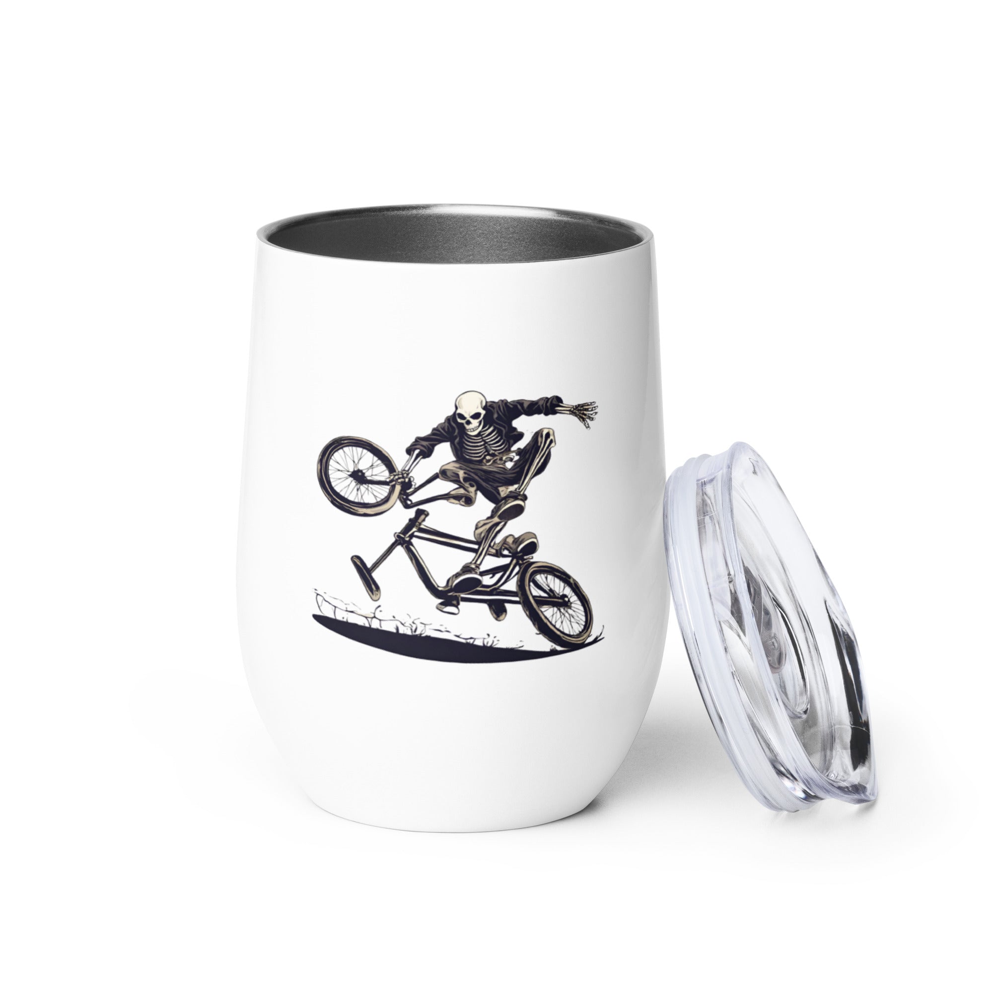 Till the Wheels Fall Off Wine Tumbler