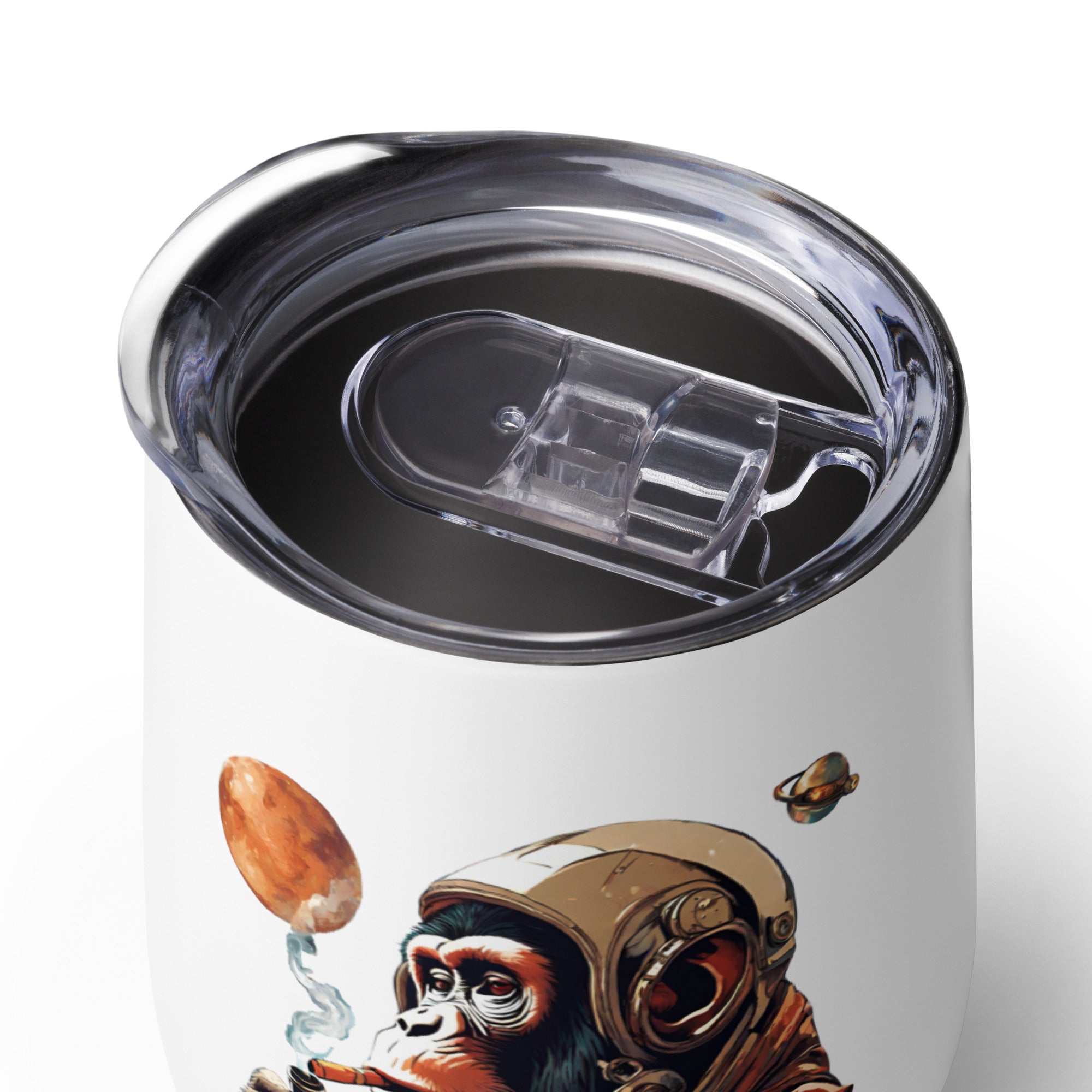 Ape Astronaut Wine Tumbler