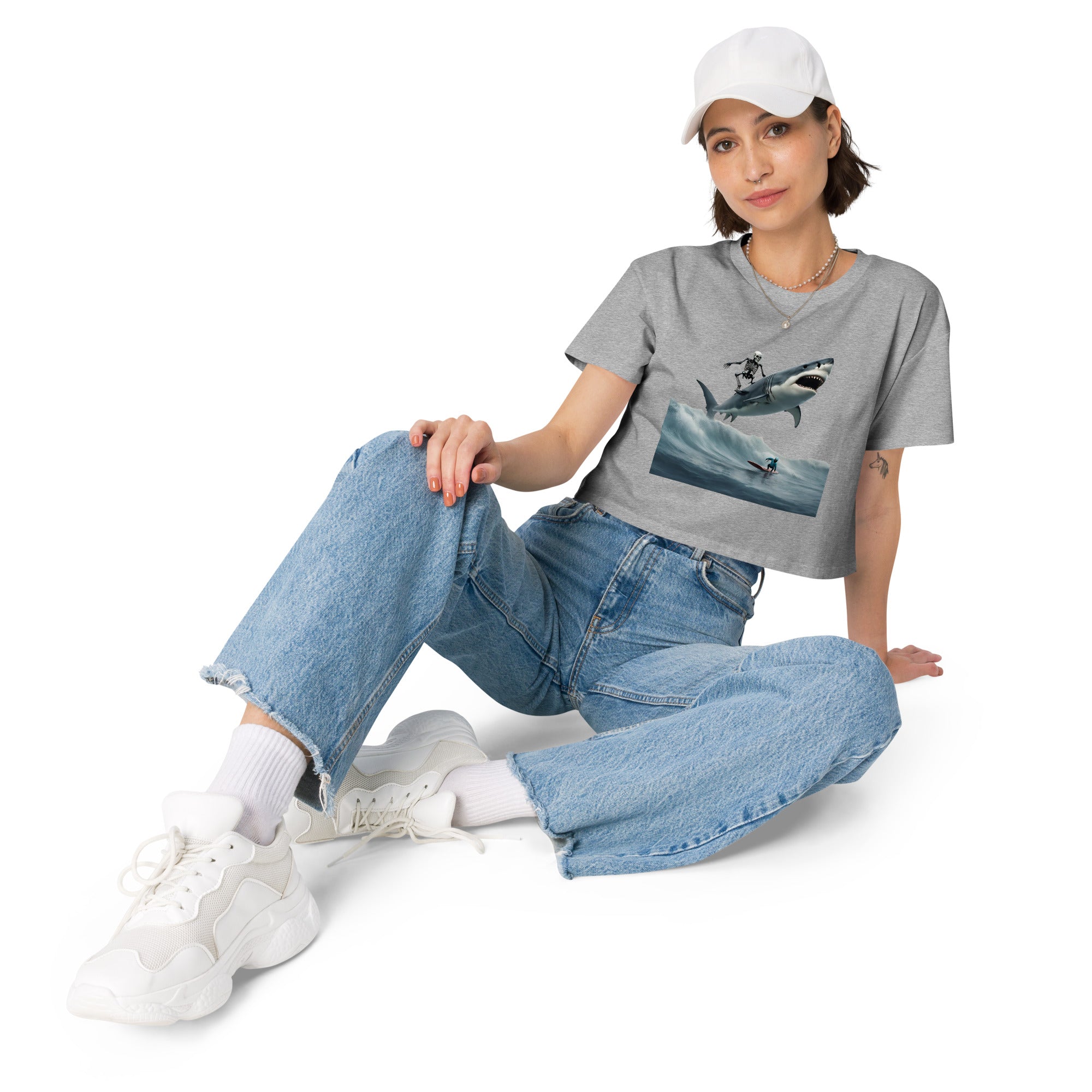 Shark Shredder Women’s Crop Top