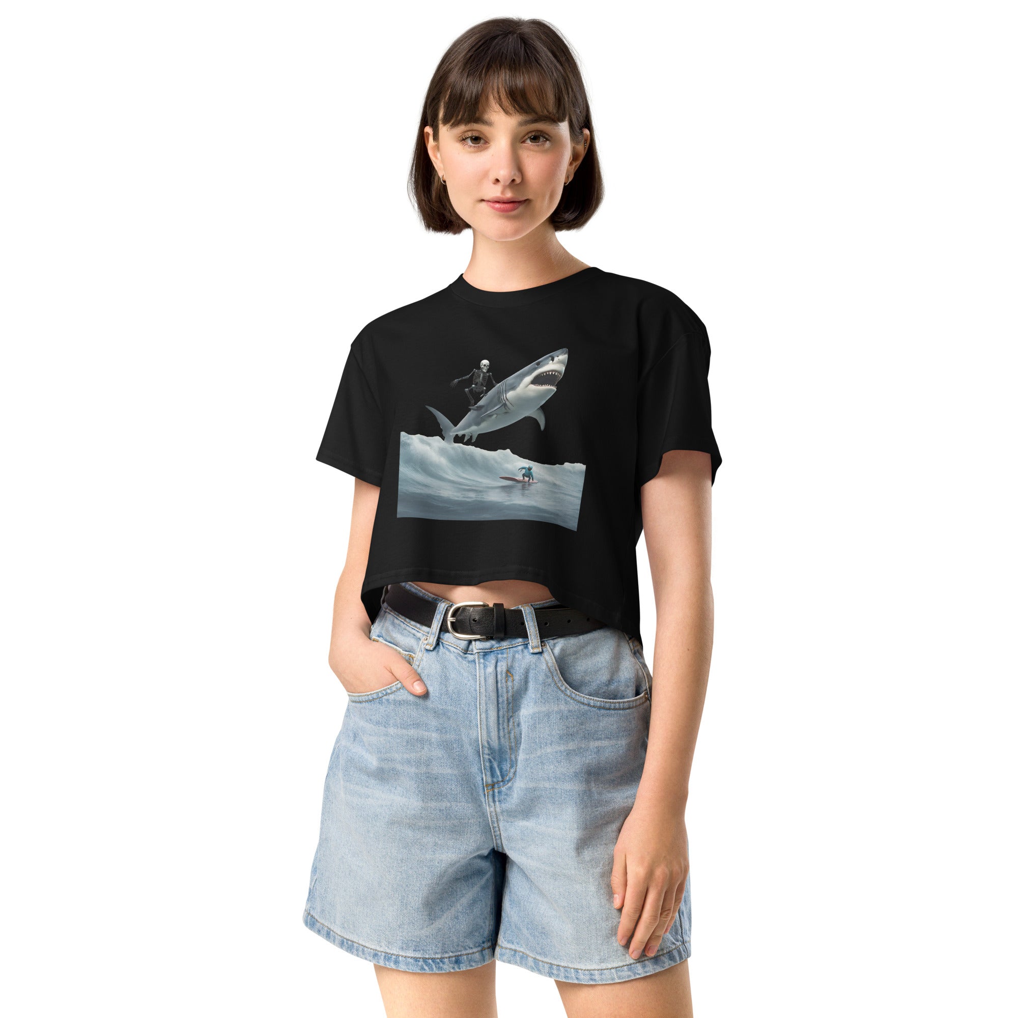 Shark Shredder Women’s Crop Top