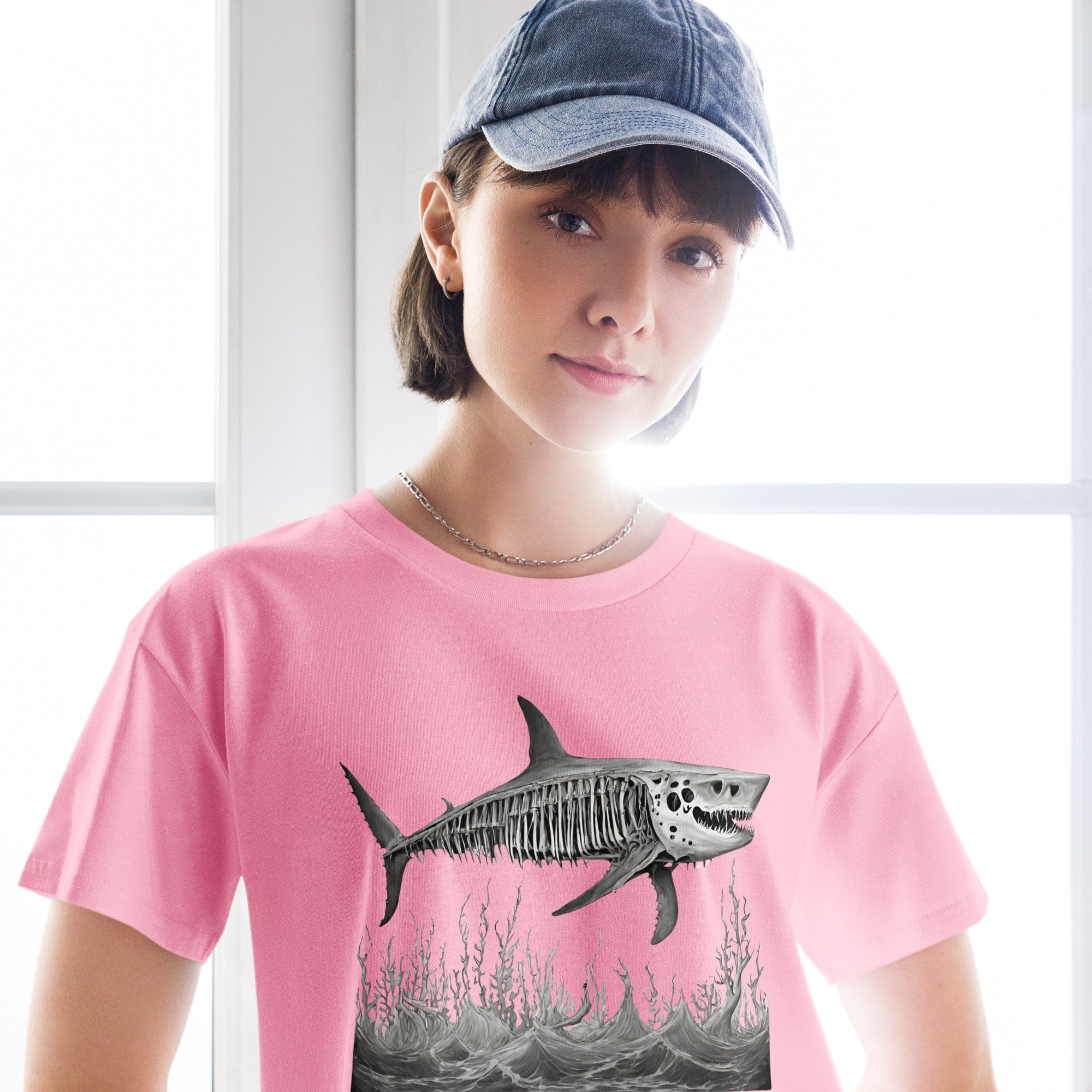 Skeleton Shark Women’s Crop Top