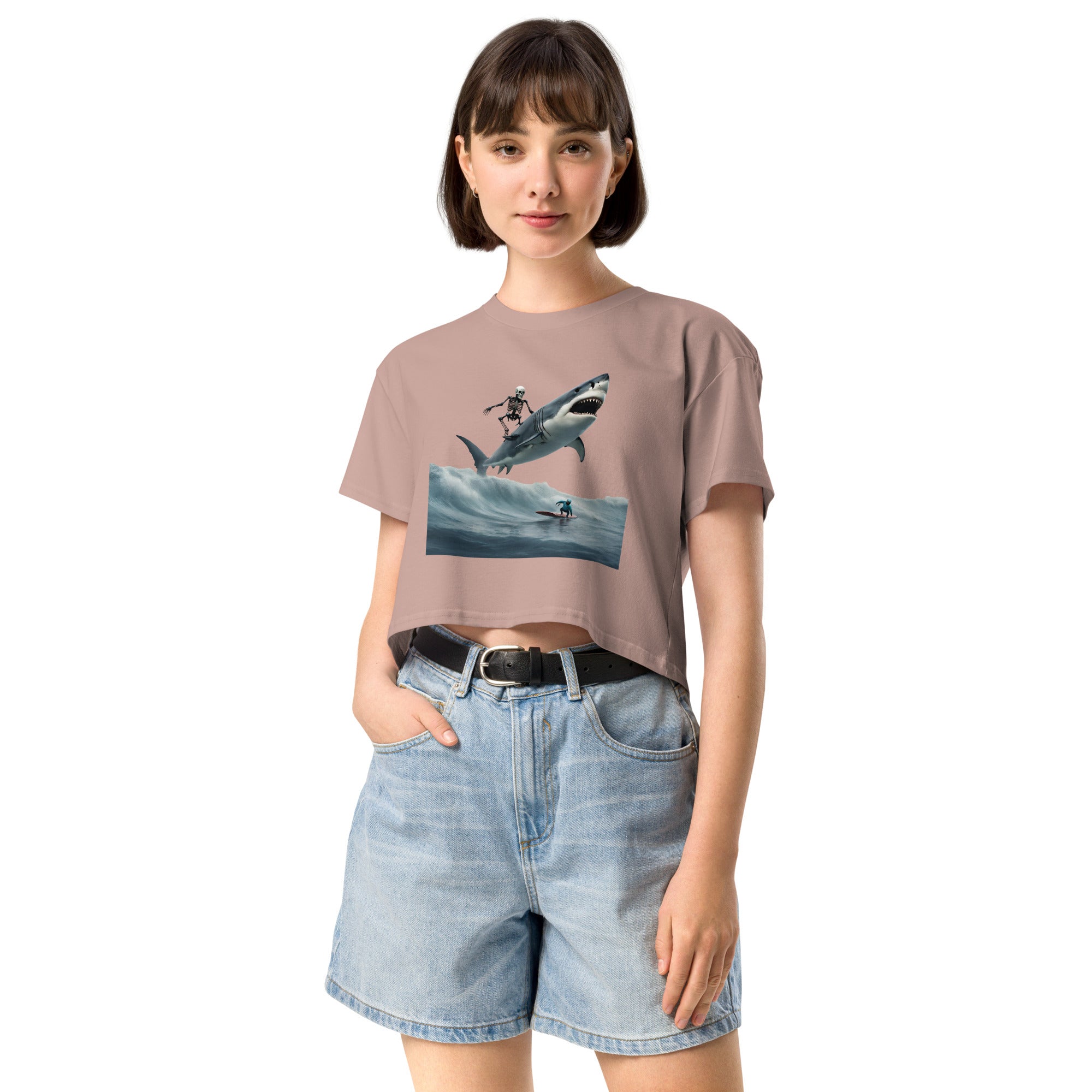 Shark Shredder Women’s Crop Top