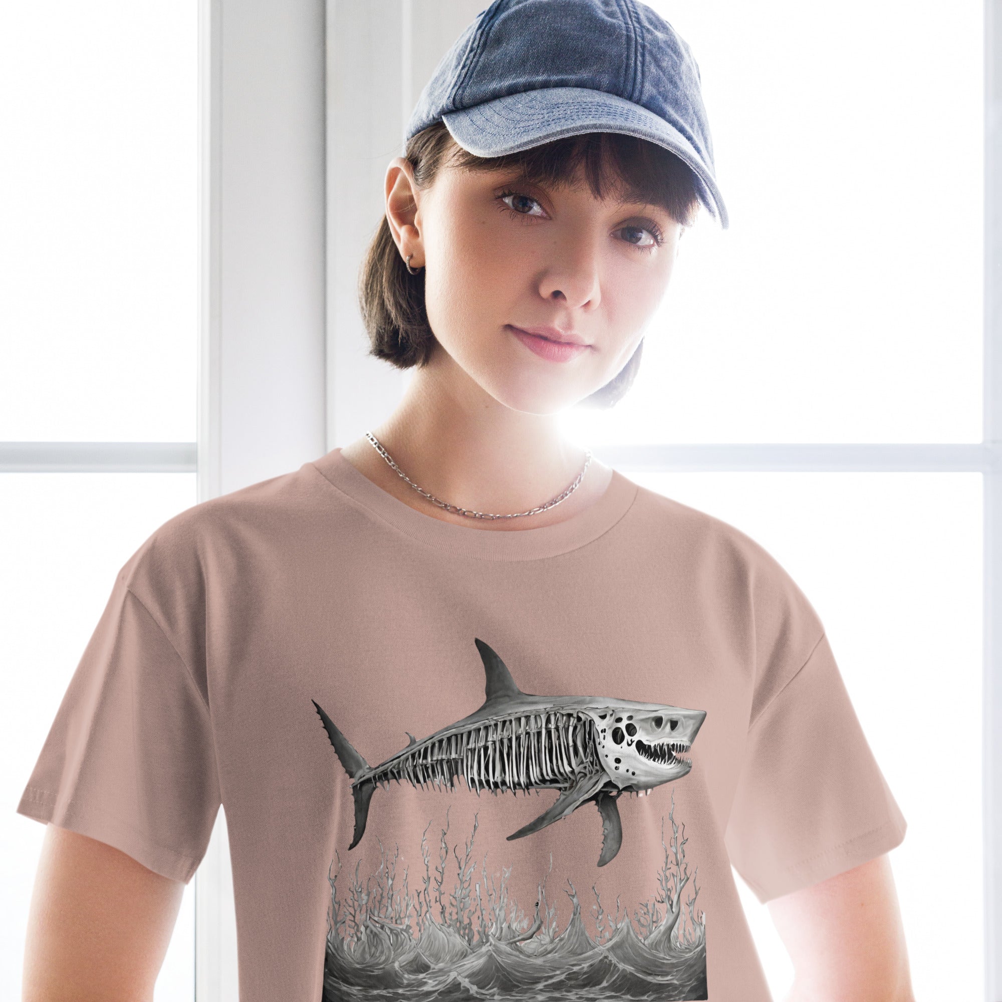 Skeleton Shark Women’s Crop Top